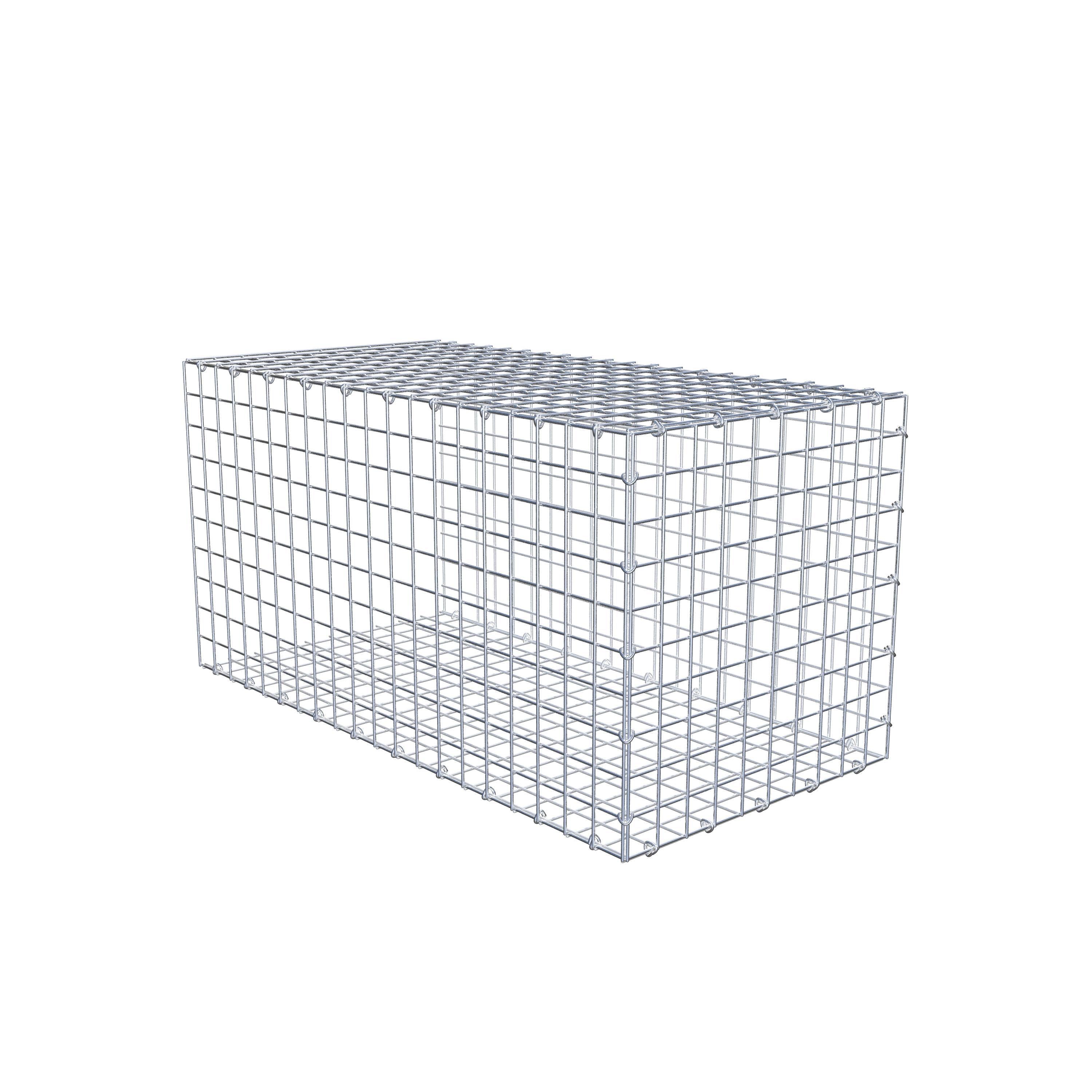 Fästbar gabion typ 2 100 cm x 50 cm x 50 cm (L x H x D), maskstorlek 5 cm x 5 cm, C-ring