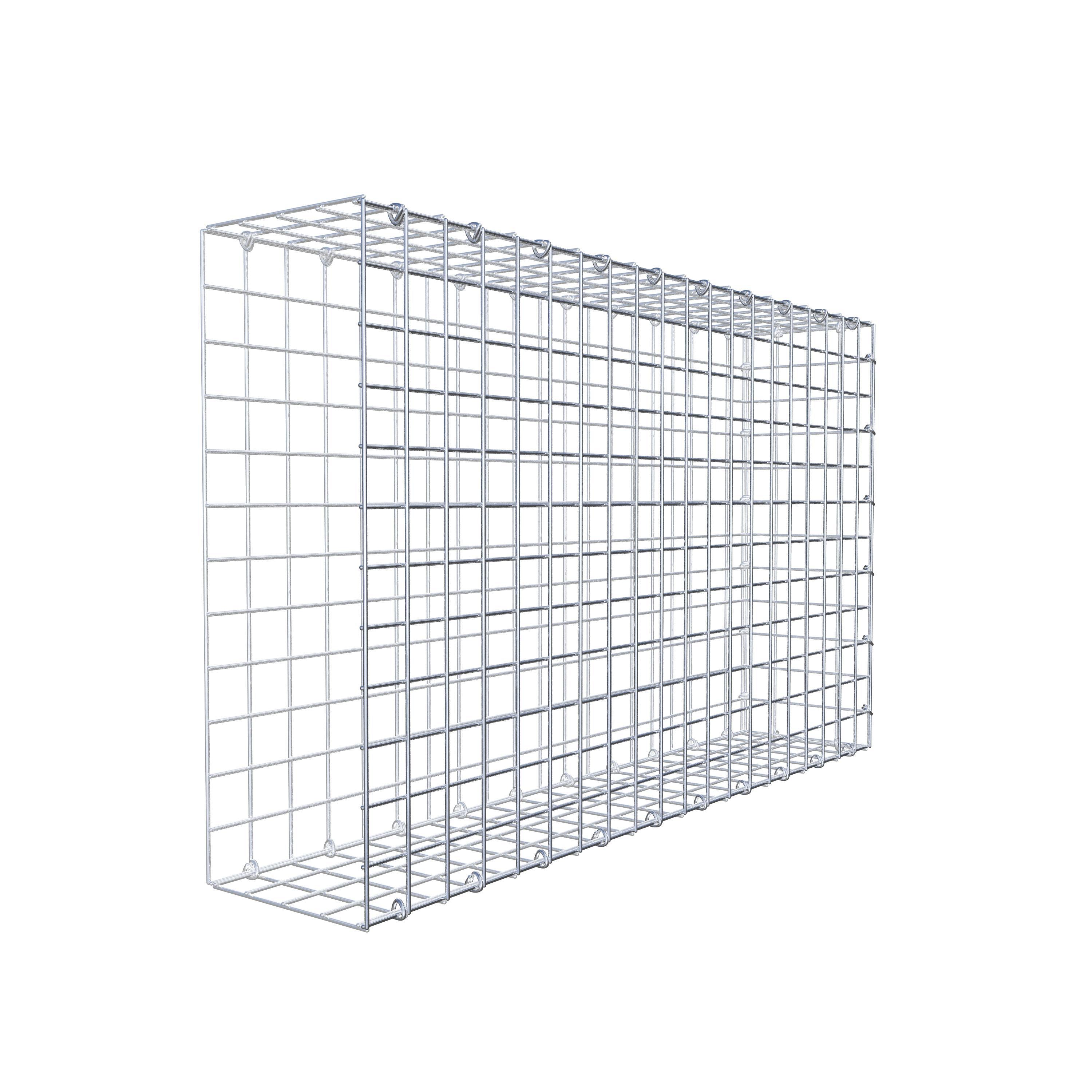 Mounted gabion type 2 100 cm x 60 cm x 20 cm (L x H x D), mesh size 5 cm x 5 cm, C-ring