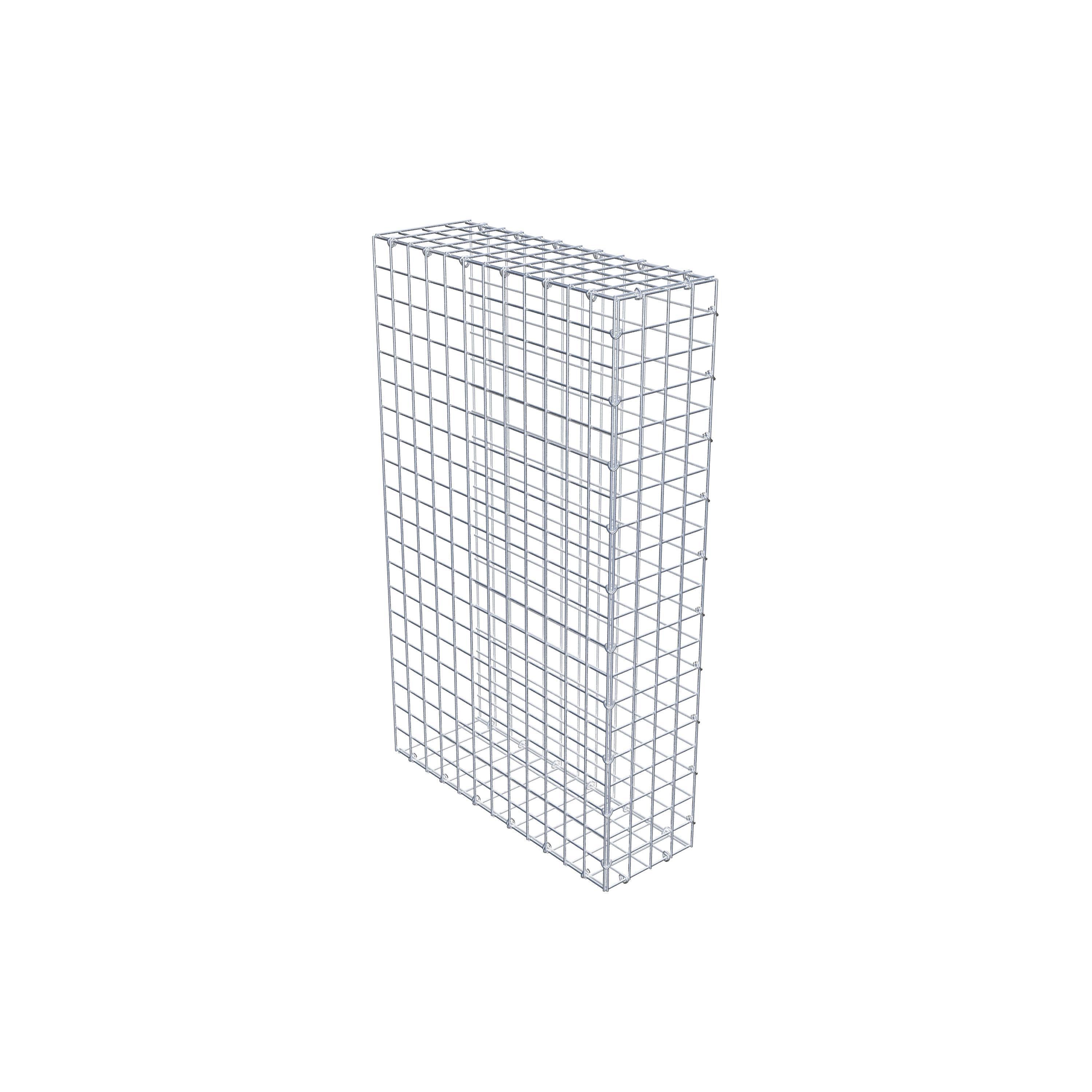 Extra gabion typ 2 100 cm x 60 cm x 20 cm (L x H x D), maskstorlek 5 cm x 5 cm, C-ring