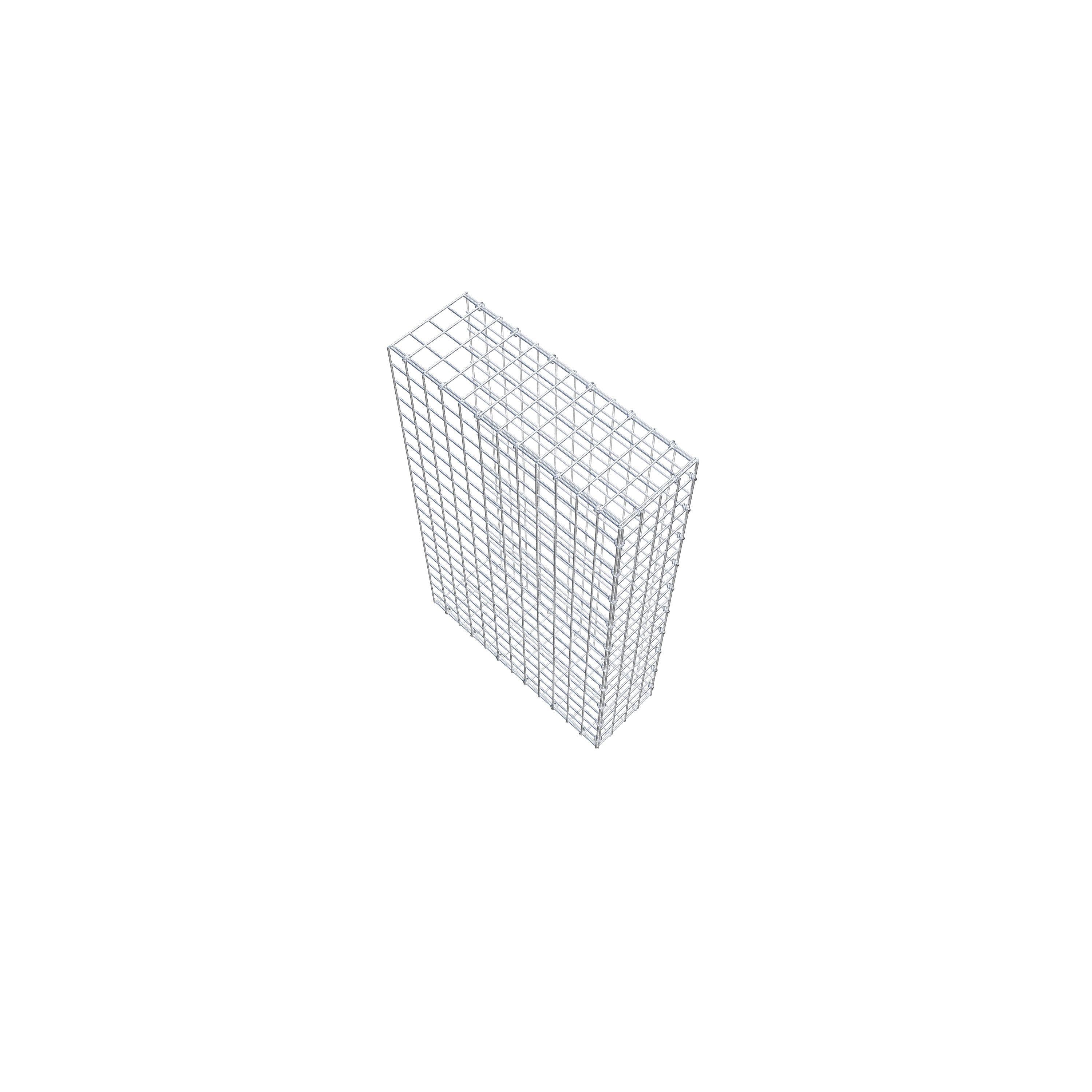 Extra gabion typ 2 100 cm x 60 cm x 20 cm (L x H x D), maskstorlek 5 cm x 5 cm, C-ring