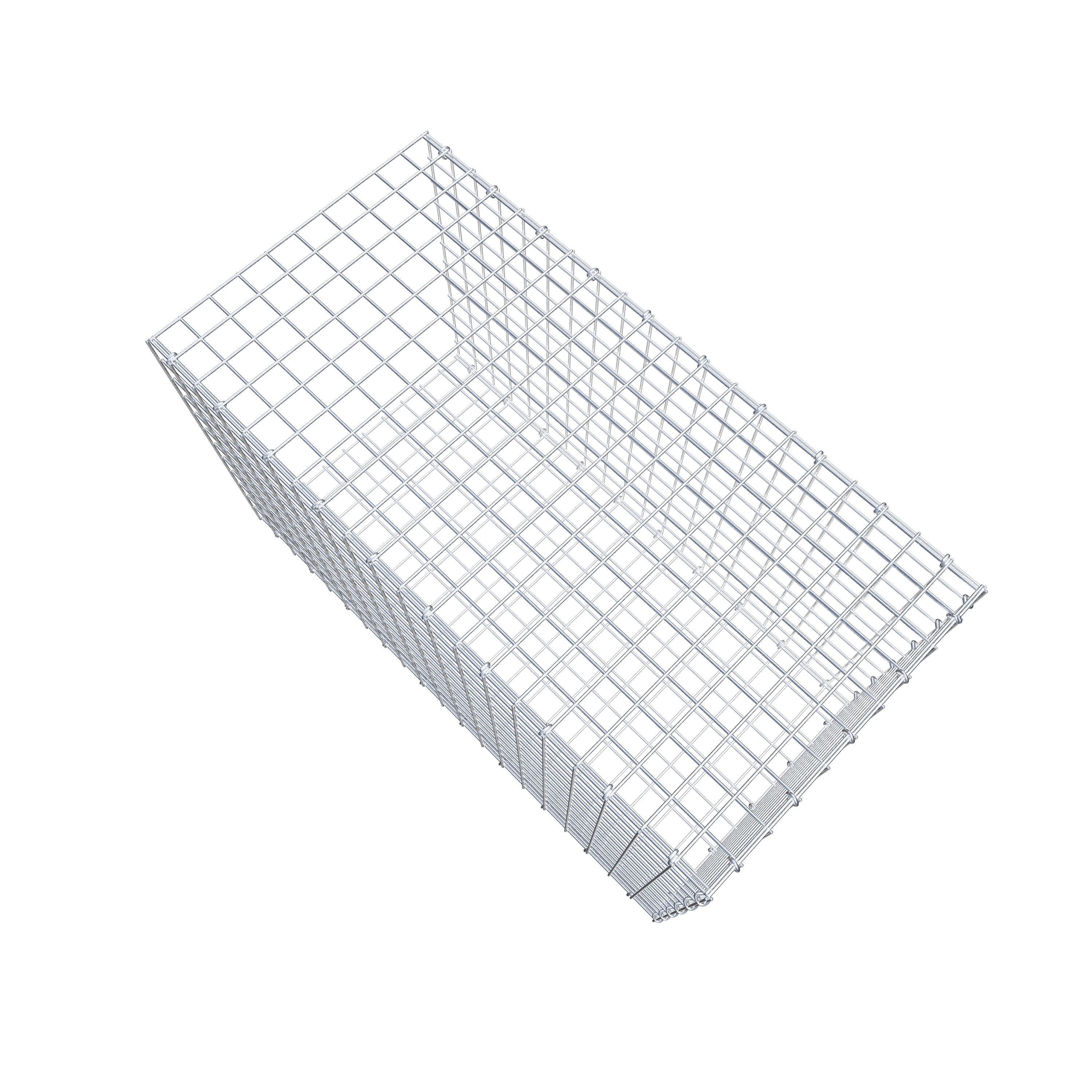 Fästbar gabion typ 2 100 cm x 60 cm x 50 cm (L x H x D), maskstorlek 5 cm x 5 cm, C-ring