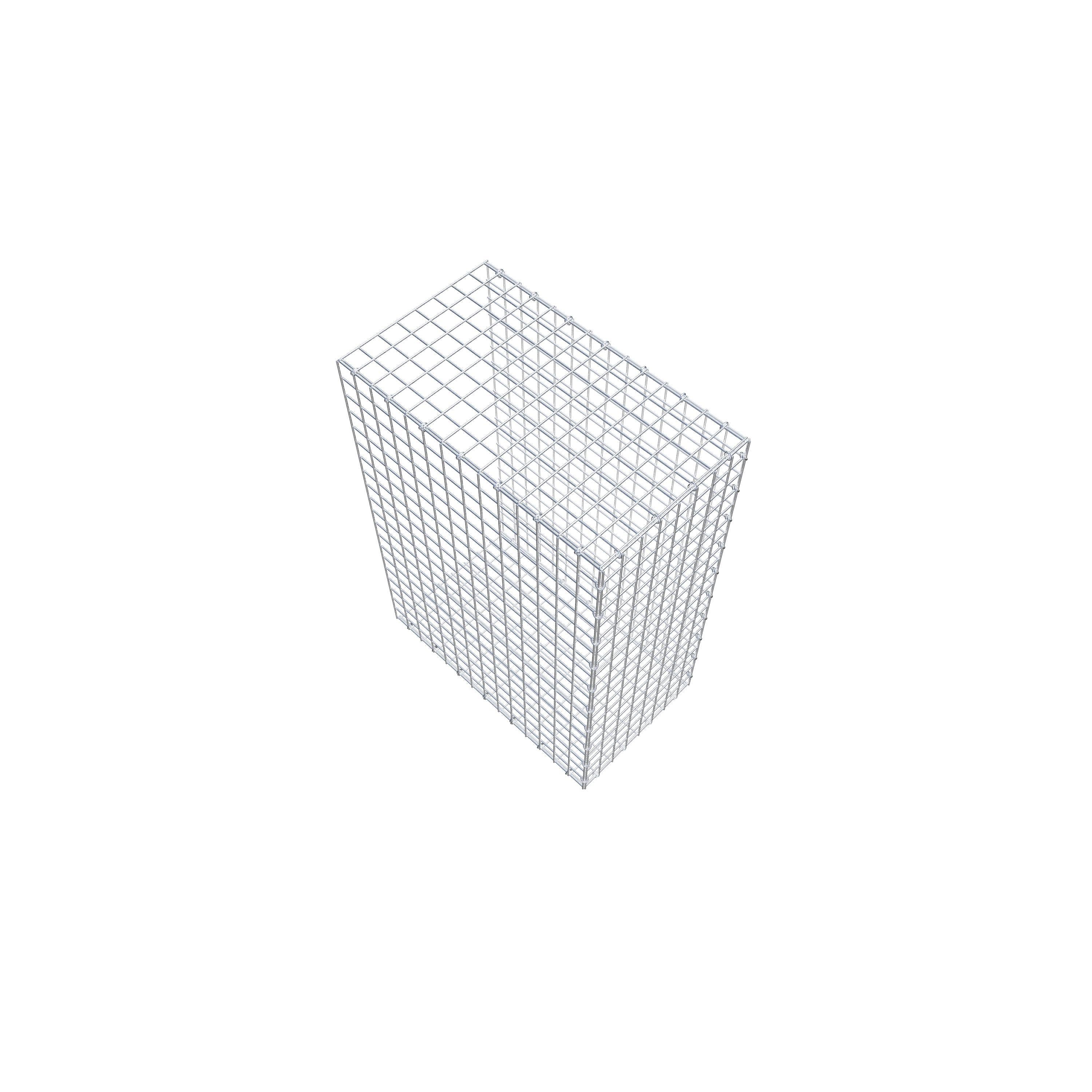 Typ 2 påbyggnadsgabion 100 cm x 70 cm x 40 cm (L x H x D), maskstorlek 5 cm x 5 cm, C-ring