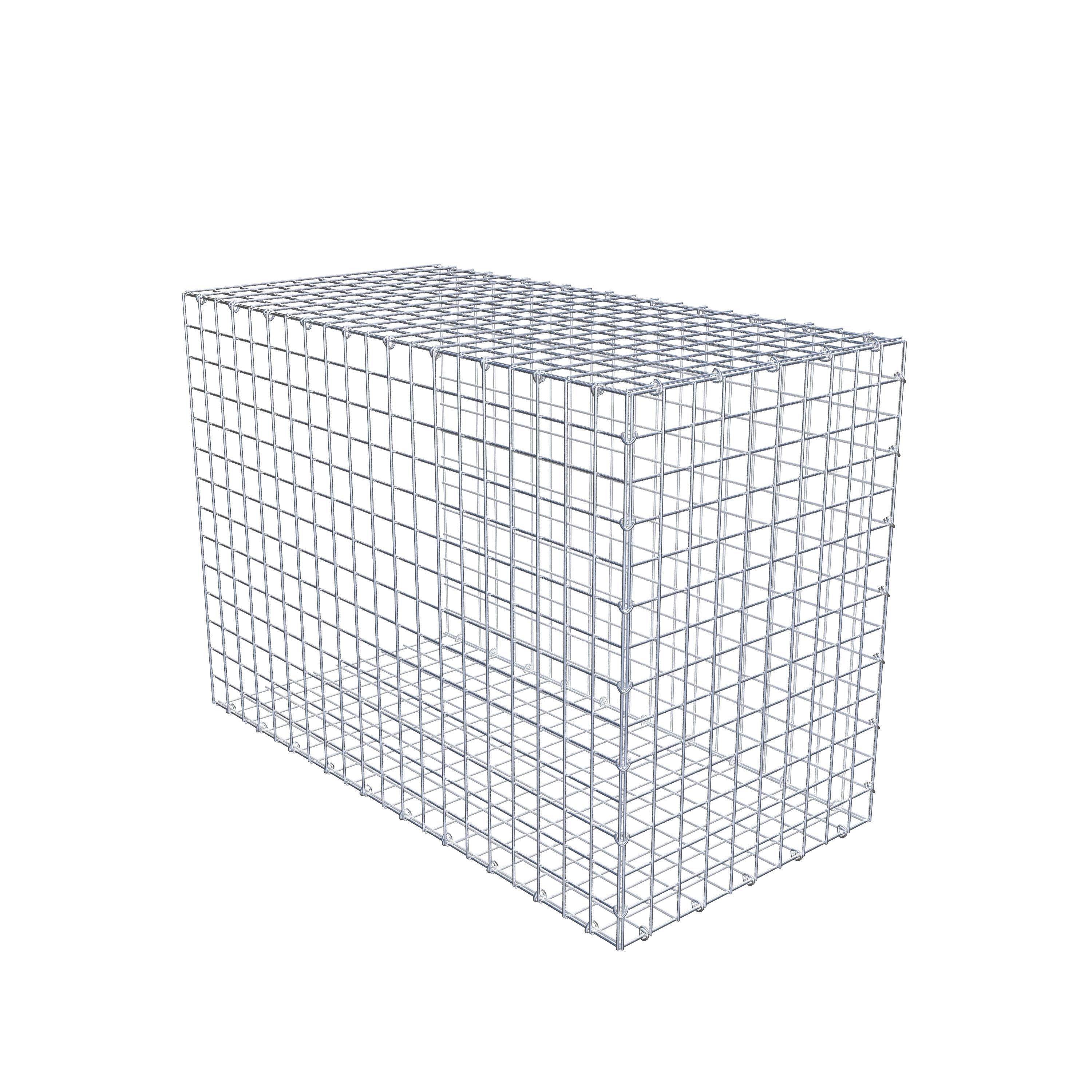 Typ 2 påbyggnadsgabion 100 cm x 70 cm x 50 cm (L x H x D), maskstorlek 5 cm x 5 cm, C-ring