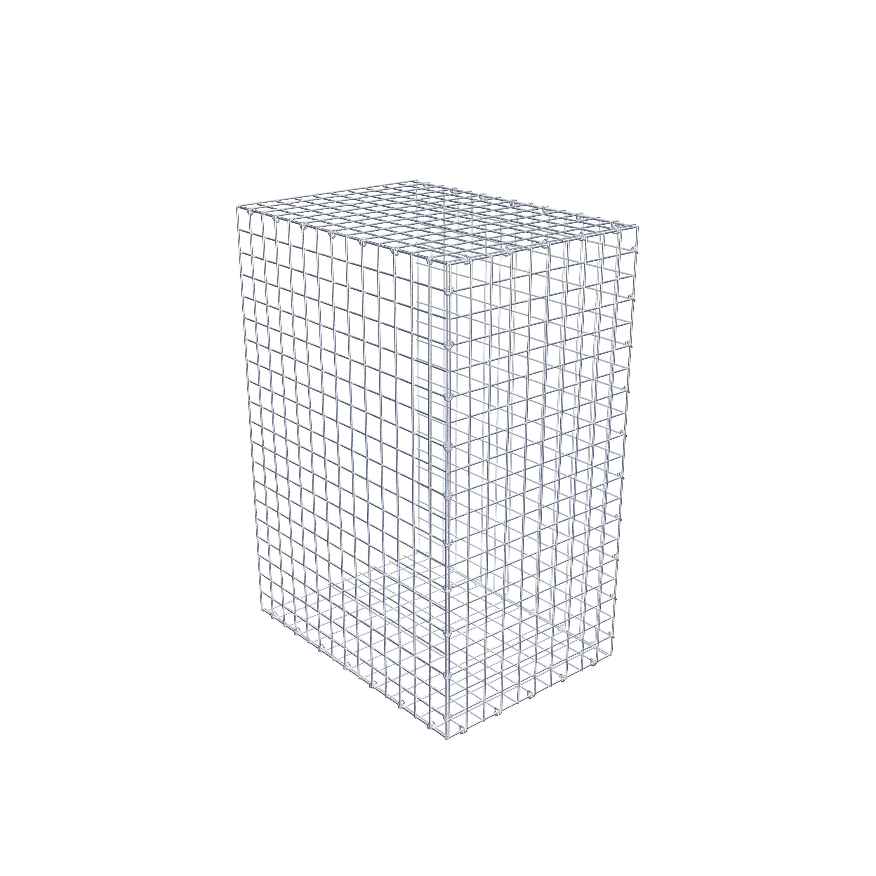 Typ 2 påbyggnadsgabion 100 cm x 70 cm x 50 cm (L x H x D), maskstorlek 5 cm x 5 cm, C-ring