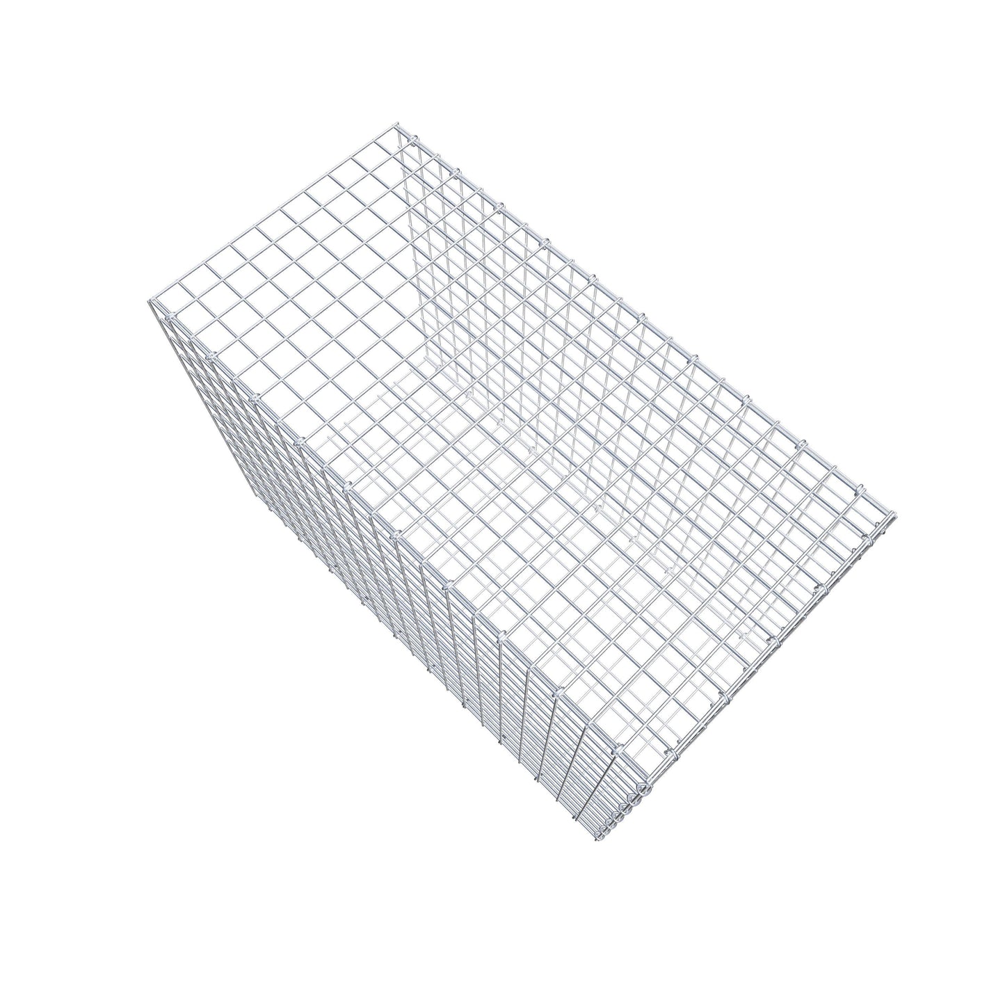 Monteret gabion type 2 100 cm x 70 cm x 50 cm (L x H x D), maskestørrelse 5 cm x 5 cm, C-ring