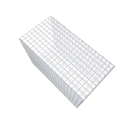 Monteret gabion type 2 100 cm x 70 cm x 50 cm (L x H x D), maskestørrelse 5 cm x 5 cm, C-ring