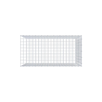 Monteret gabion type 2 100 cm x 70 cm x 50 cm (L x H x D), maskestørrelse 5 cm x 5 cm, C-ring