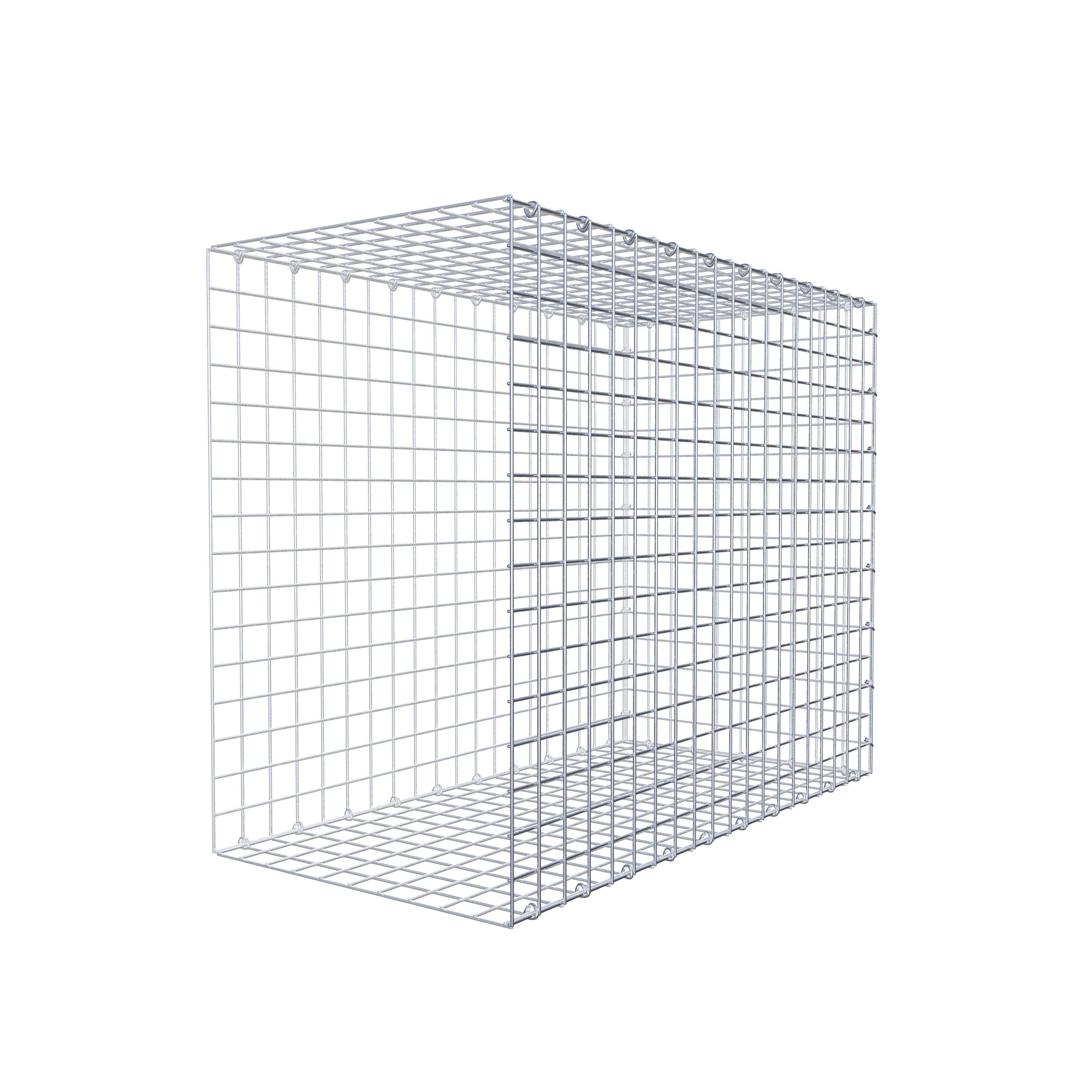 Extra gabion typ 2 100 cm x 80 cm x 50 cm (L x H x D), maskstorlek 5 cm x 5 cm, C-ring