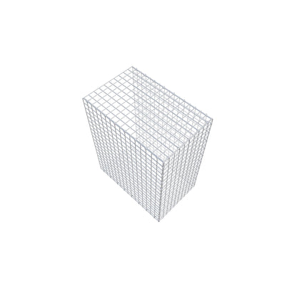 Gavión adicional tipo 2 100 cm x 80 cm x 50 cm (L x A x P), malla 5 cm x 5 cm, anillo en C