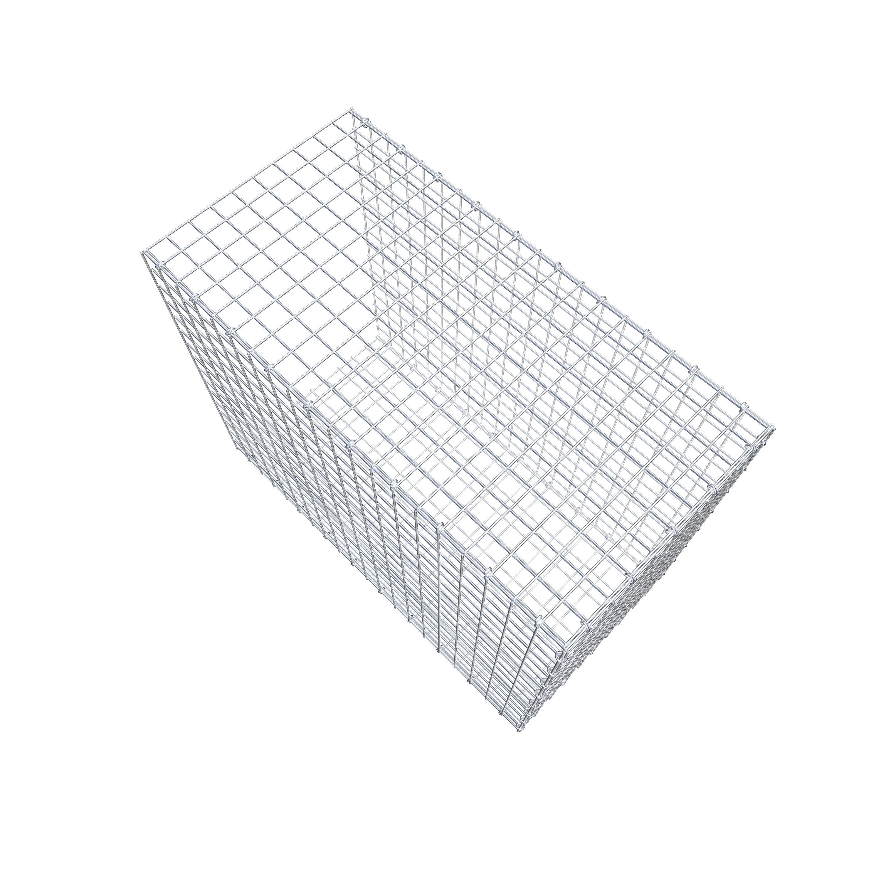 Extra gabion typ 2 100 cm x 80 cm x 50 cm (L x H x D), maskstorlek 5 cm x 5 cm, C-ring