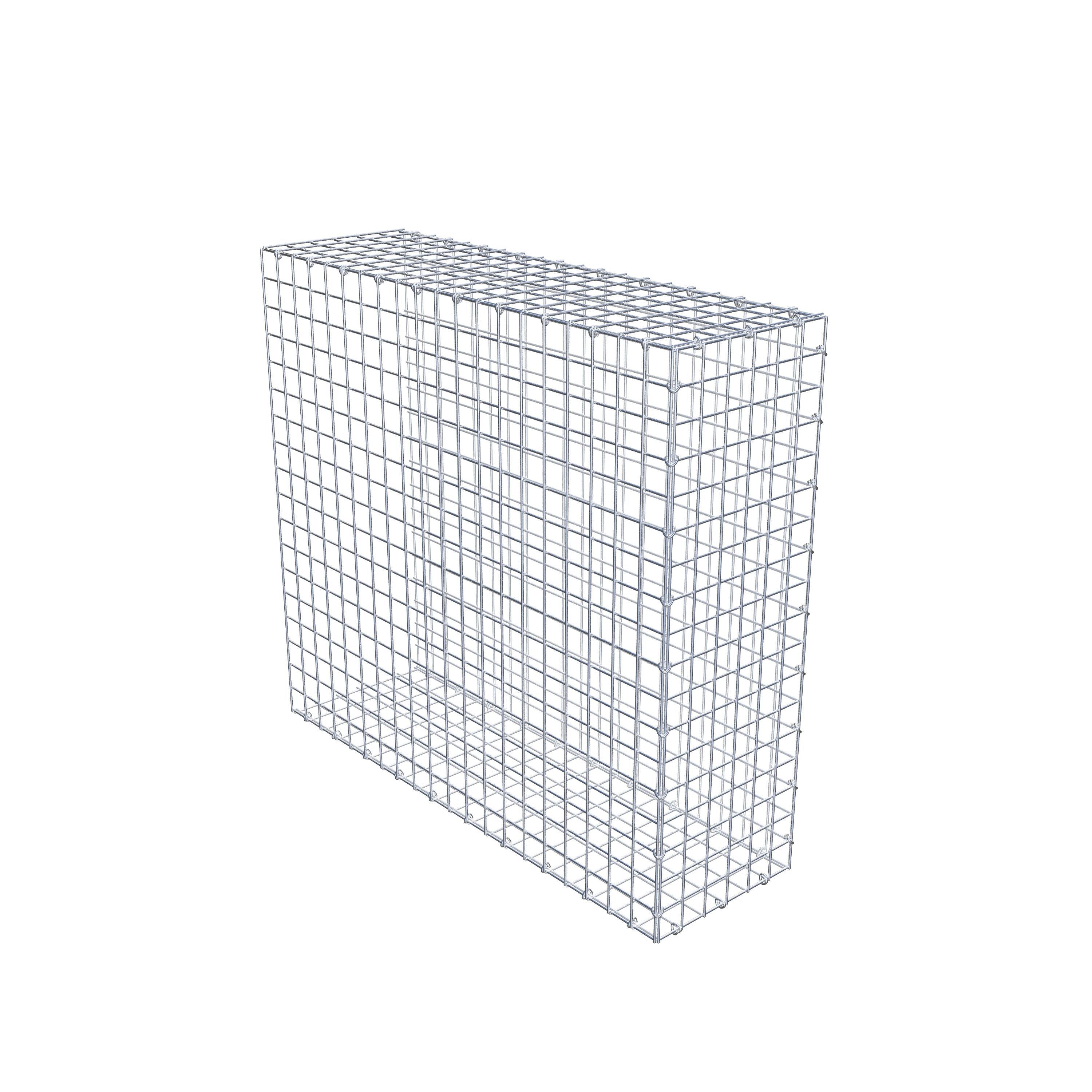 Monterad gabion typ 2 100 cm x 90 cm x 30 cm (L x H x D), maskstorlek 5 cm x 5 cm, C-ring