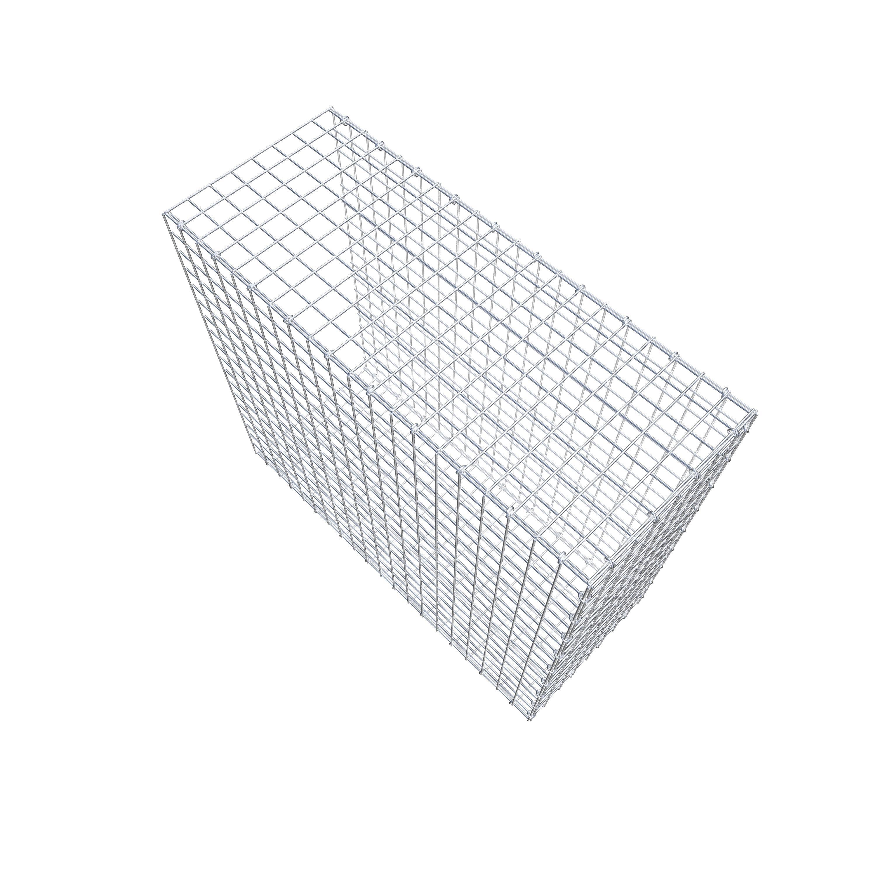 Fourche rapportée type 2 100 cm x 90 cm x 40 cm (L x H x P), mailles 5 cm x 5 cm, anneau C