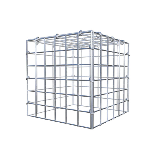 Mounted gabion type 3 30 cm x 30 cm x 30 cm (L x H x D), mesh size 5 cm x 5 cm, C-ring