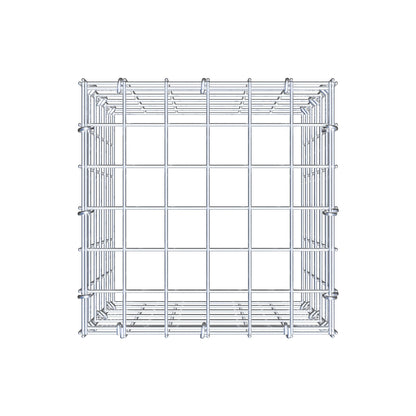 Mounted gabion type 3 30 cm x 30 cm x 30 cm (L x H x D), mesh size 5 cm x 5 cm, C-ring