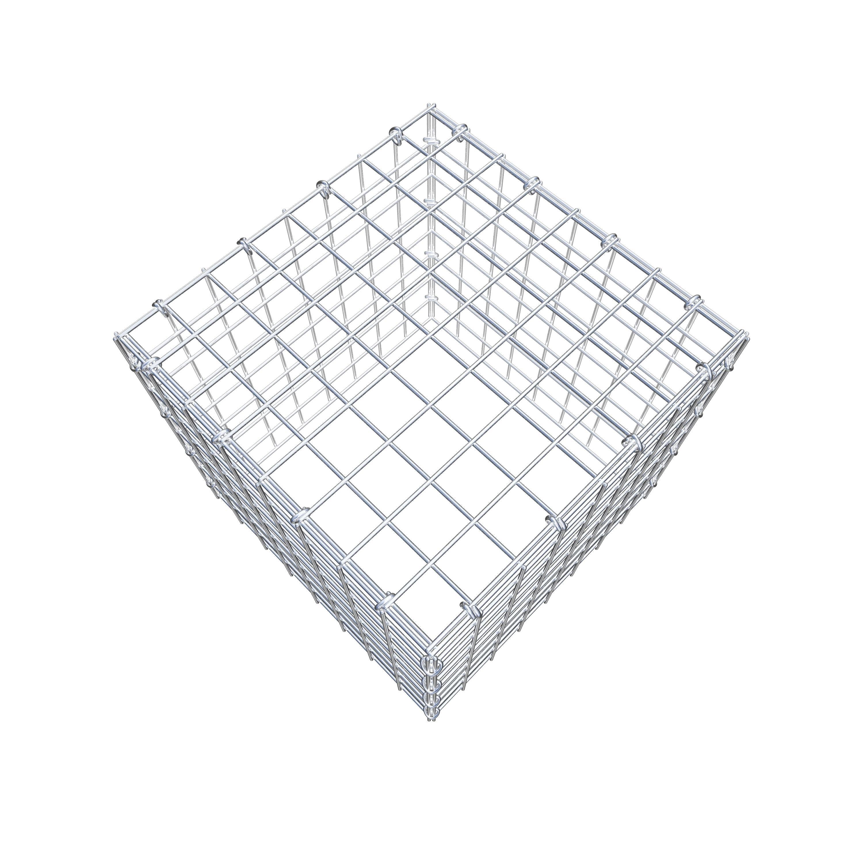 Monteret gabion type 3 40 cm x 40 cm x 40 cm (L x H x D), maskestørrelse 5 cm x 5 cm, C-ring