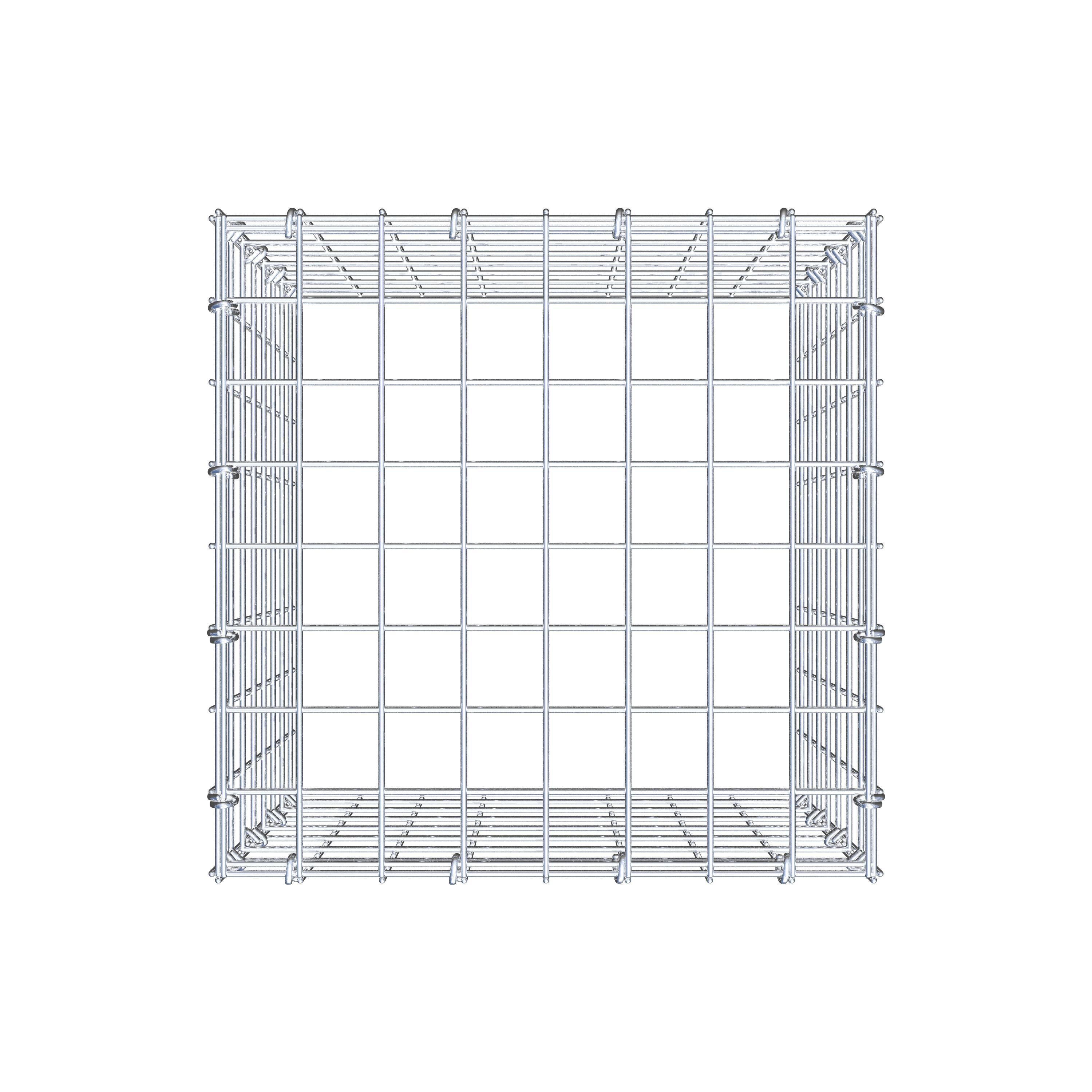 Monteret gabion type 3 40 cm x 40 cm x 40 cm (L x H x D), maskestørrelse 5 cm x 5 cm, C-ring