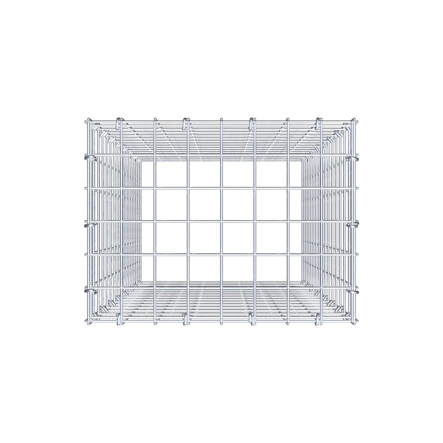 Gabião Tipo 3 80 cm x 40 cm x 30 cm (C x A x P), malhagem 5 cm x 5 cm, anel C