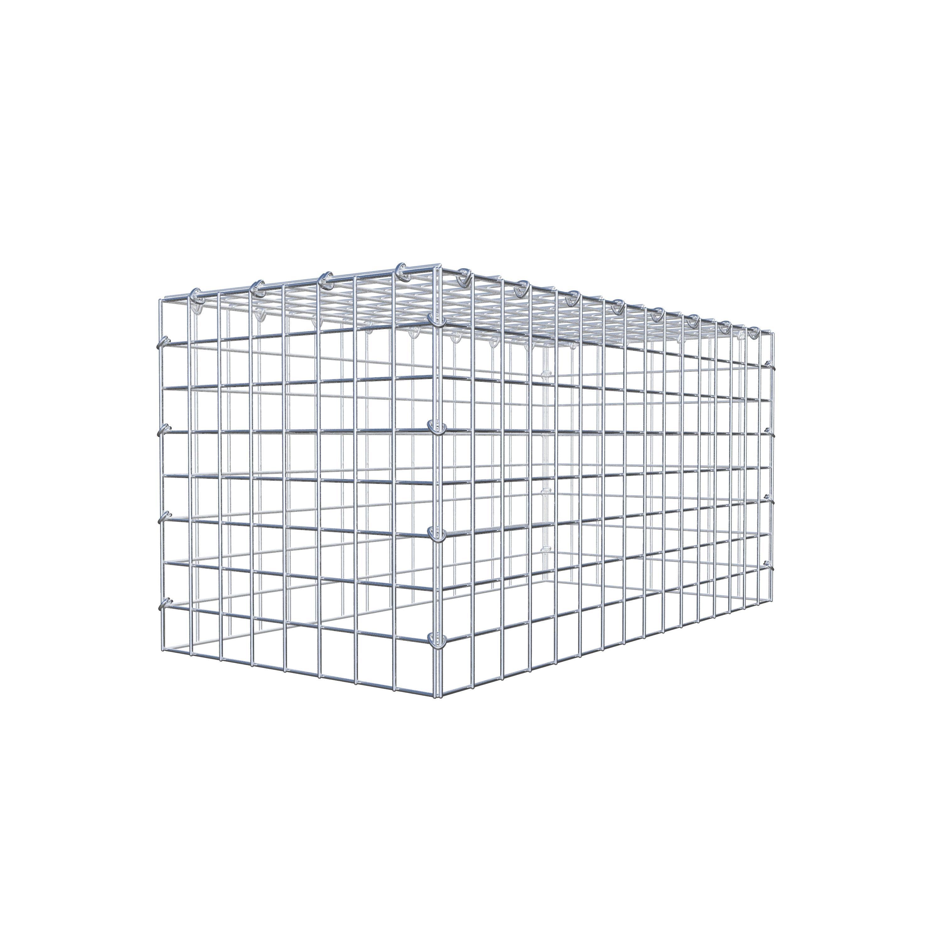 Monteret gabion type 3 80 cm x 40 cm x 40 cm (L x H x D), maskestørrelse 5 cm x 5 cm, C-ring