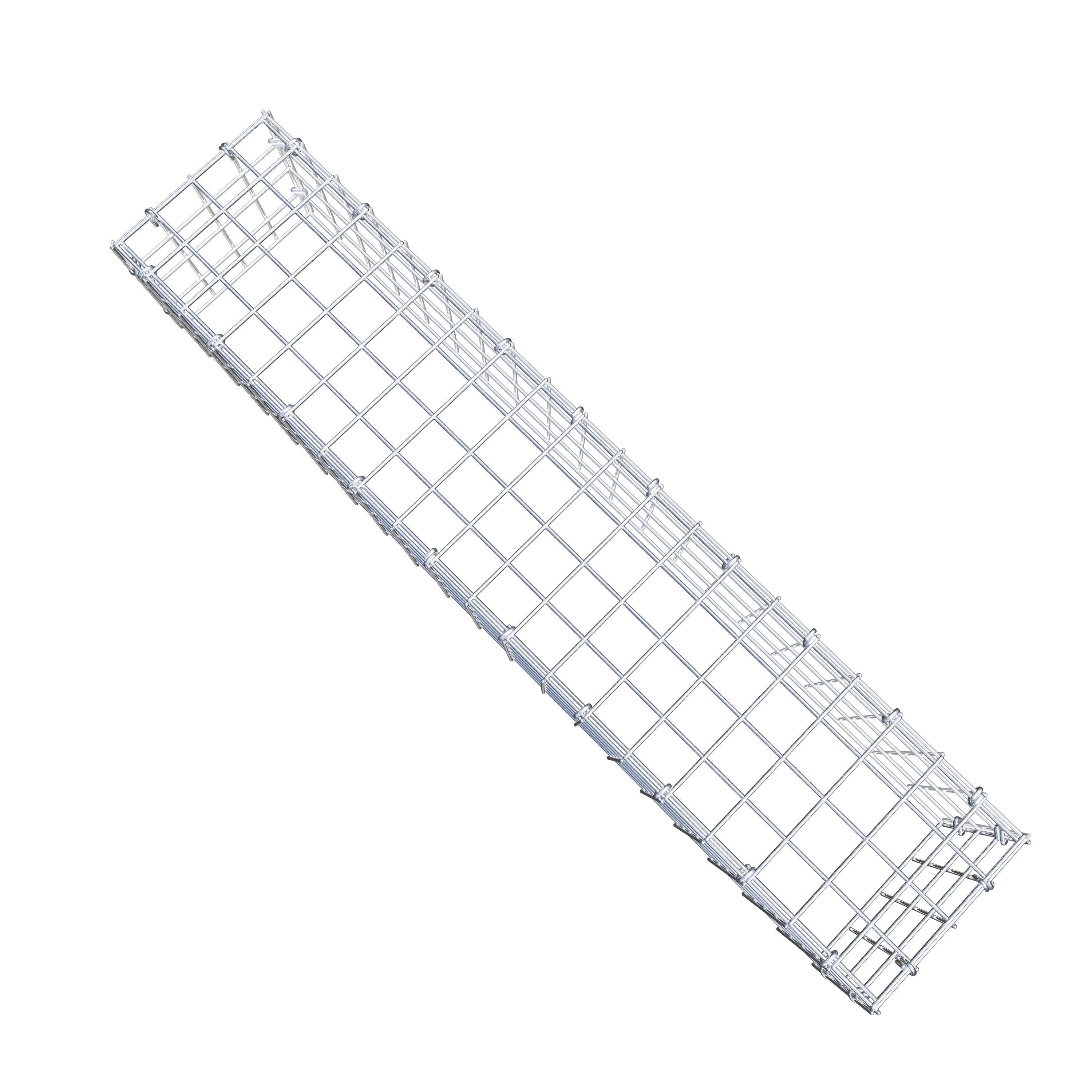 Extra gabion typ 3 100 cm x 20 cm x 20 cm (L x H x D), maskstorlek 5 cm x 5 cm, C-ring