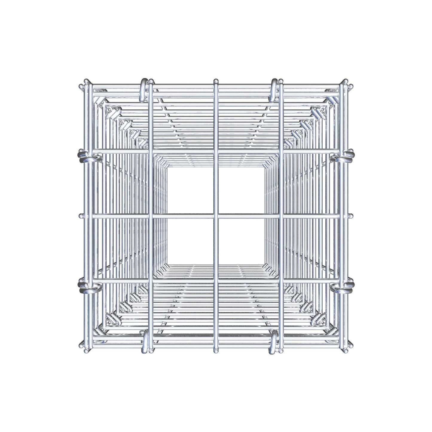 Gabião Tipo 3 100 cm x 20 cm x 20 cm (C x A x P), malhagem 5 cm x 5 cm, anel C