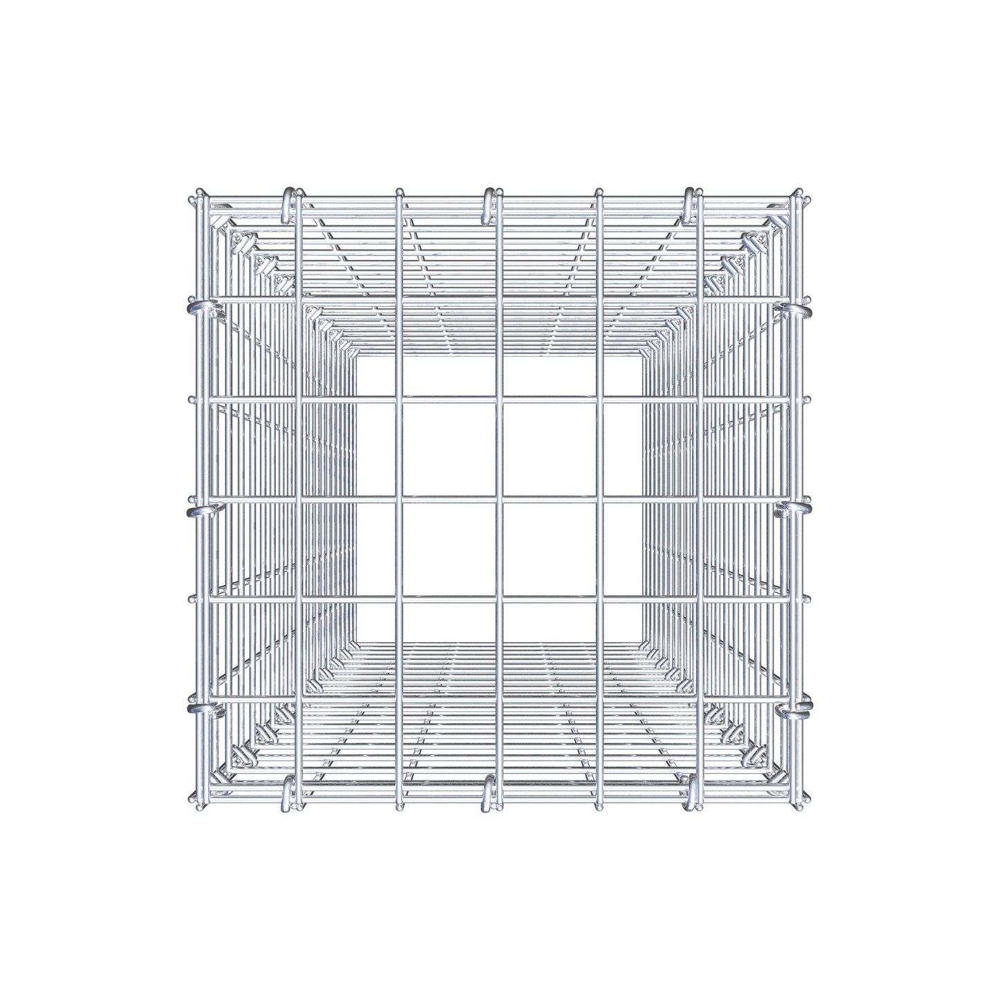Gabião Tipo 3 100 cm x 30 cm x 30 cm (C x A x P), malhagem 5 cm x 5 cm, anel C