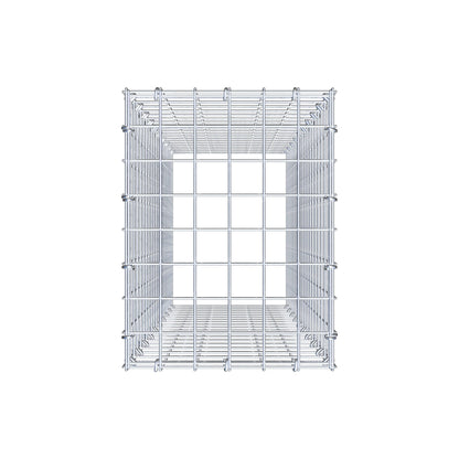 Gabião Tipo 3 100 cm x 30 cm x 40 cm (C x A x P), malhagem 5 cm x 5 cm, anel C