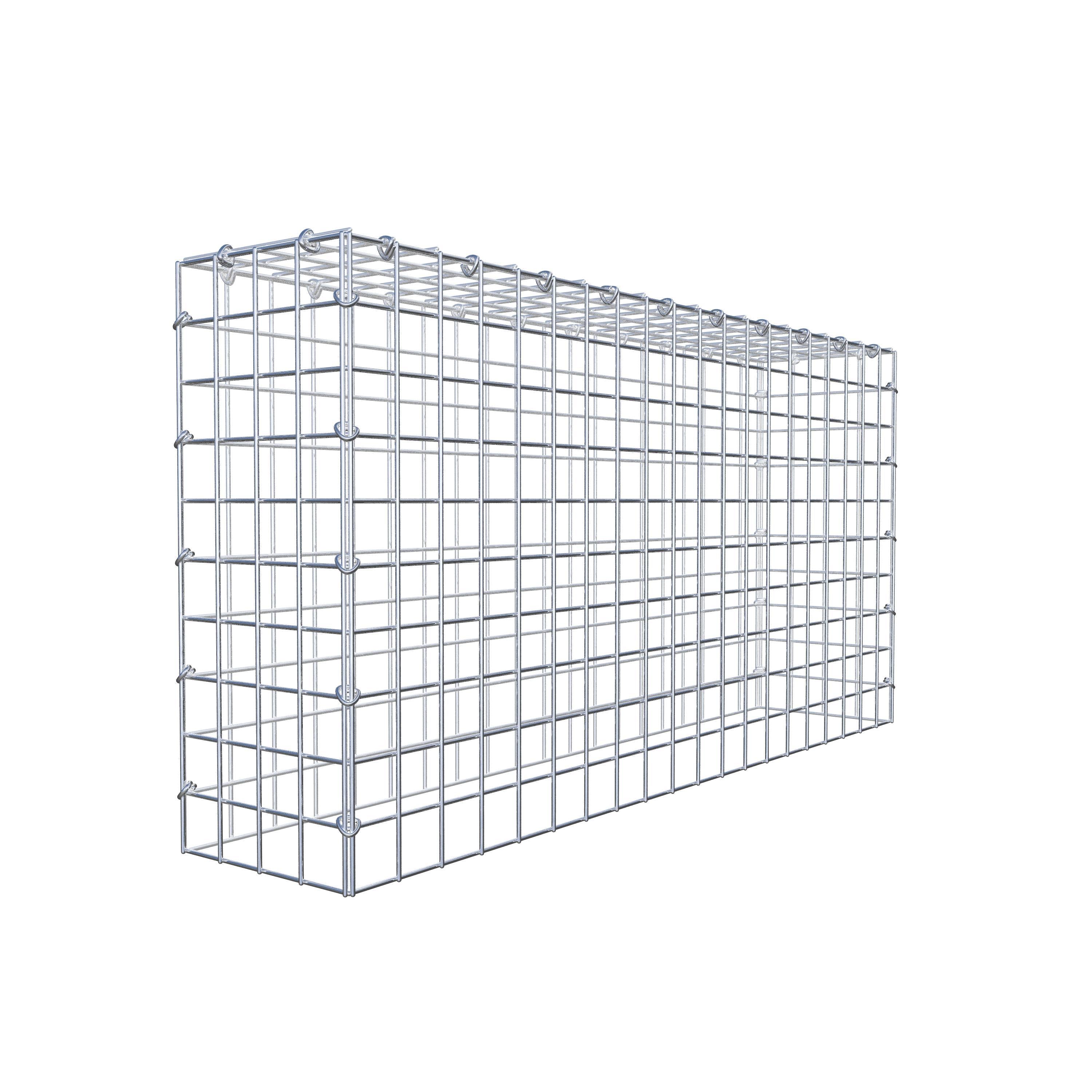 Mounted gabion type 3 100 cm x 50 cm x 20 cm (L x H x D), mesh size 5 cm x 5 cm, C-ring