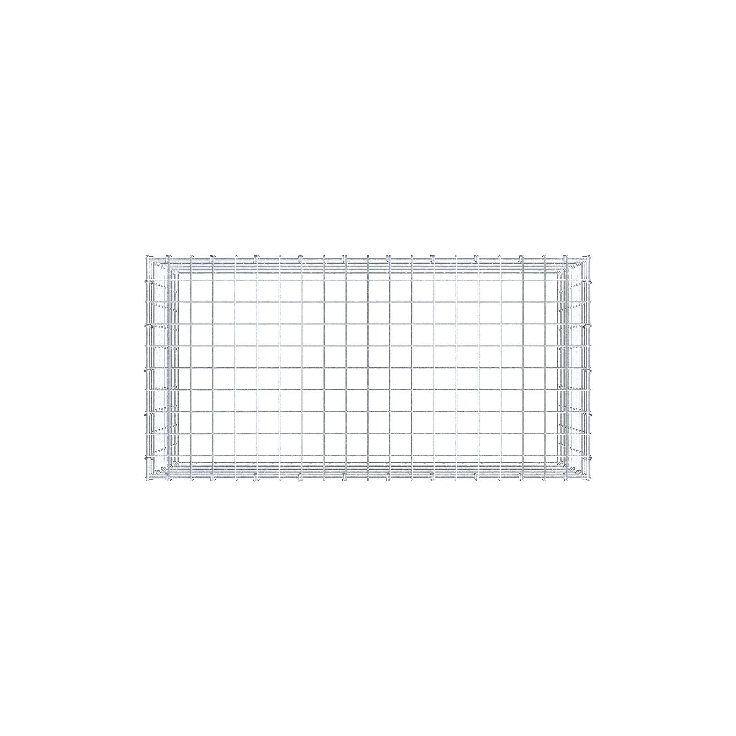 Mounted gabion type 3 100 cm x 50 cm x 50 cm (L x H x D), mesh size 5 cm x 5 cm, C-ring