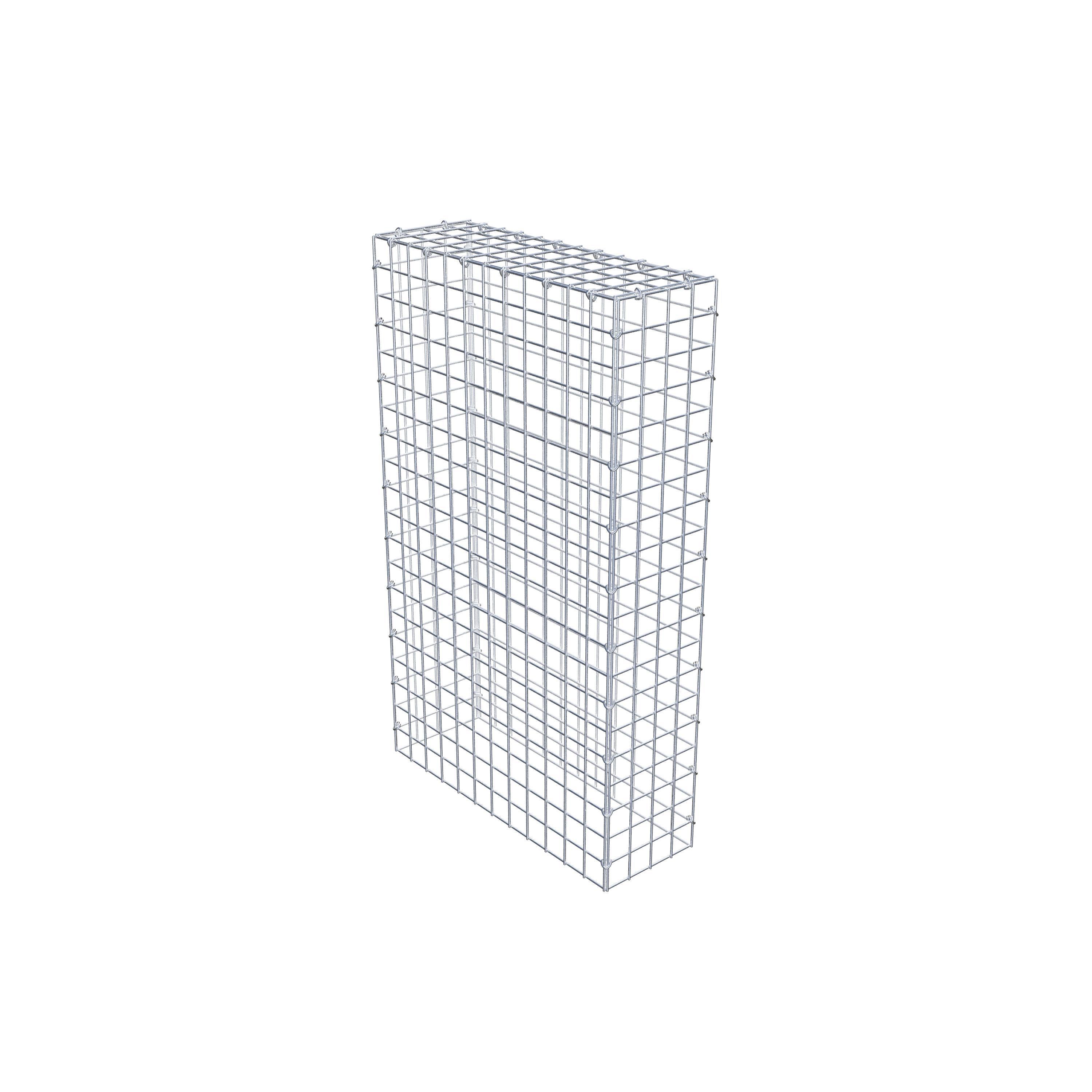 Extra gabion typ 3 100 cm x 60 cm x 20 cm (L x H x D), maskstorlek 5 cm x 5 cm, C-ring