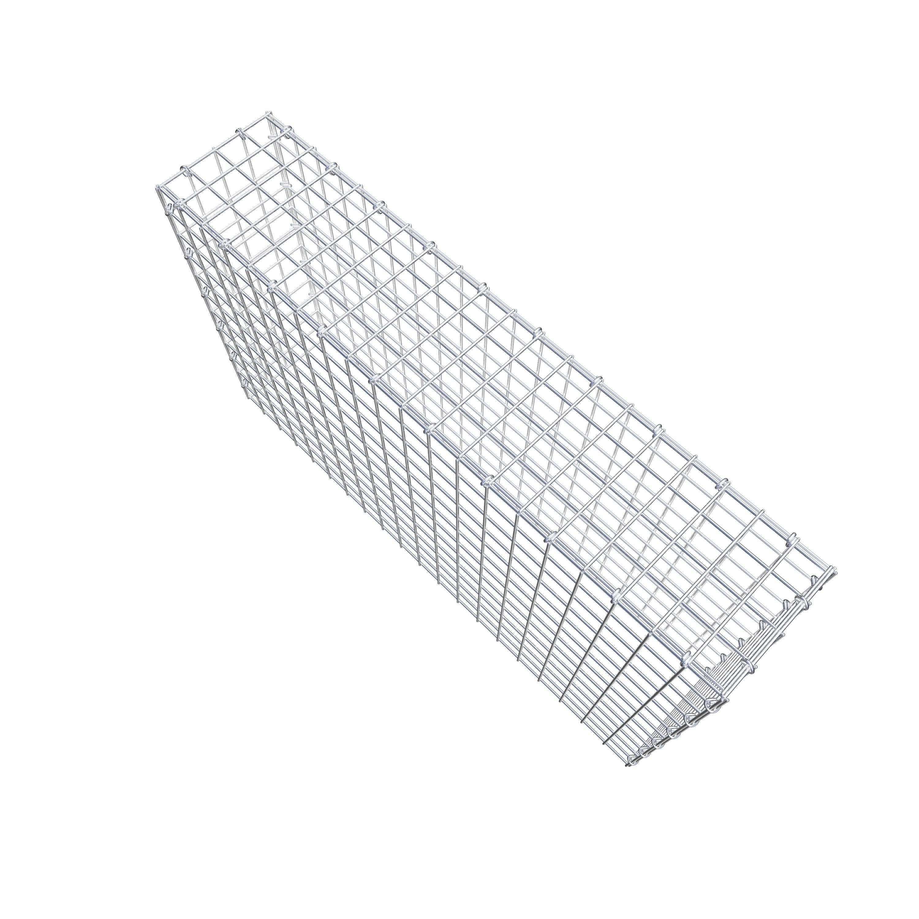 Extra gabion typ 3 100 cm x 60 cm x 20 cm (L x H x D), maskstorlek 5 cm x 5 cm, C-ring