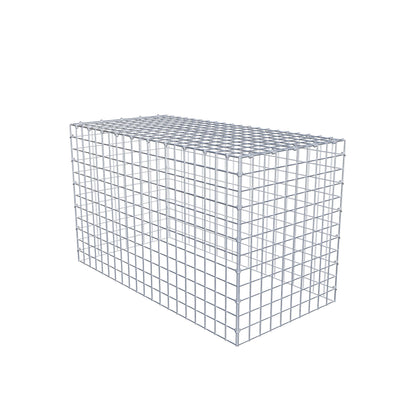 Gabião Tipo 3 100 cm x 60 cm x 50 cm (C x A x P), malhagem 5 cm x 5 cm, anel C