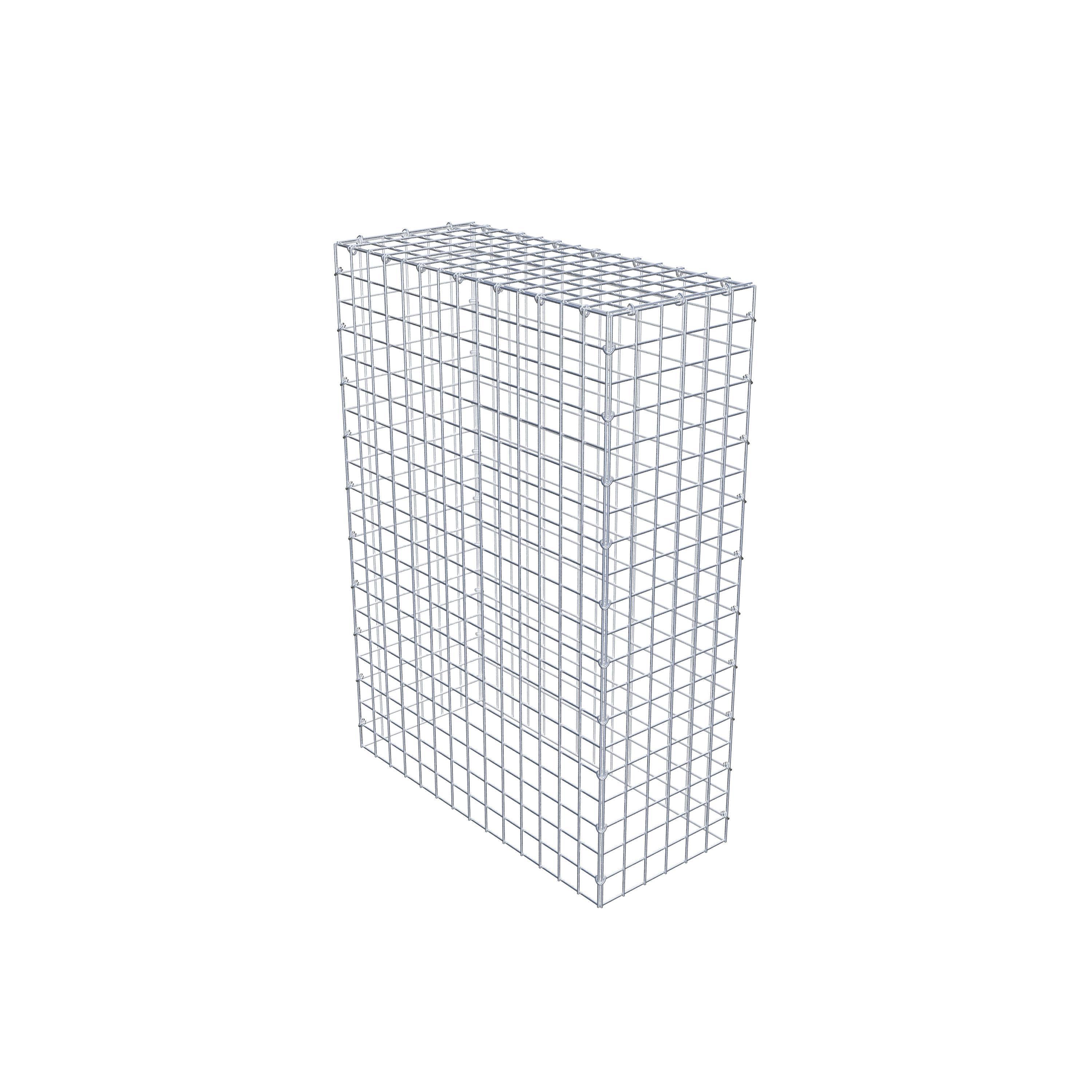 Typ 3 påbyggnadsgabion 100 cm x 70 cm x 30 cm (L x H x D), maskstorlek 5 cm x 5 cm, C-ring