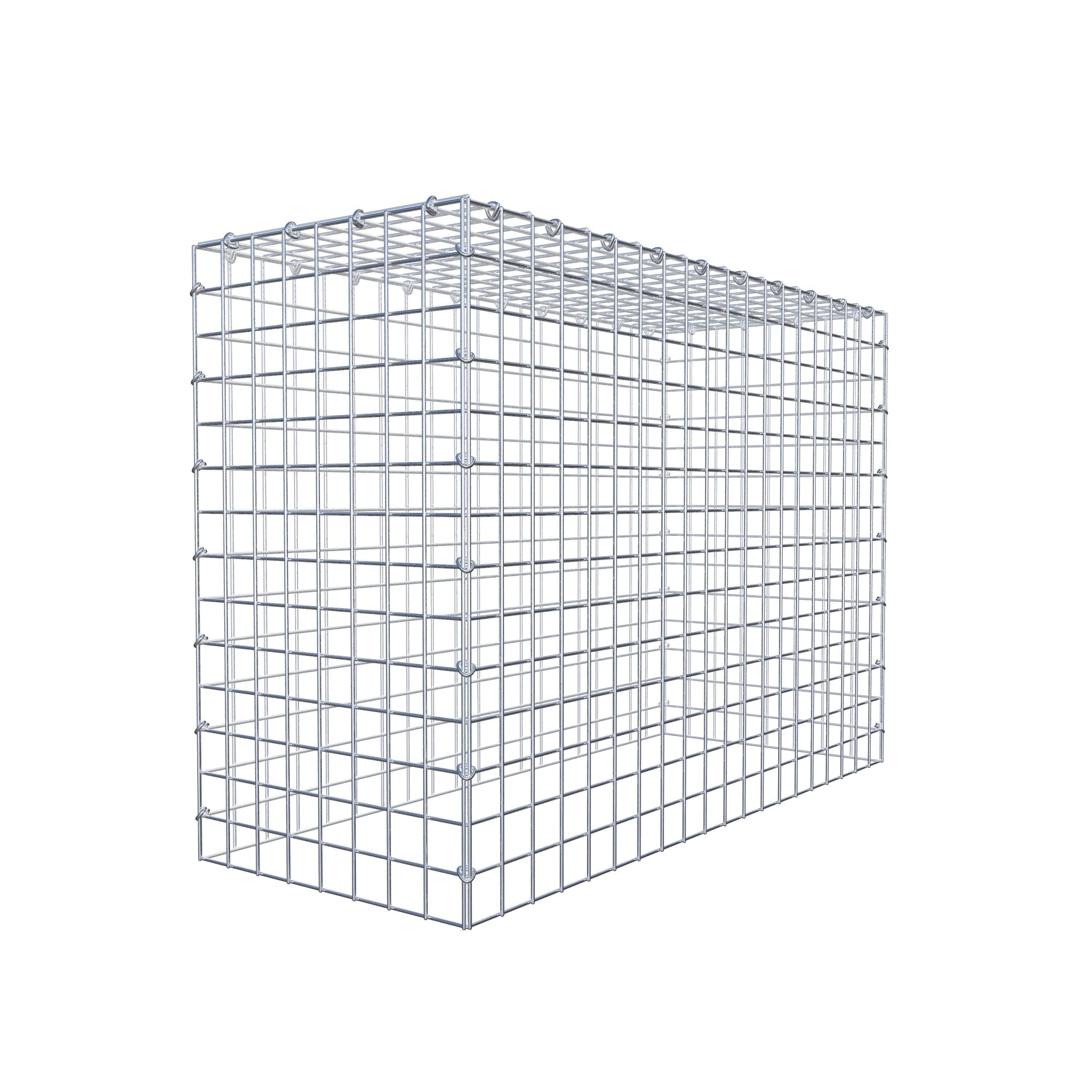 Typ 3 påbyggnadsgabion 100 cm x 70 cm x 40 cm (L x H x D), maskstorlek 5 cm x 5 cm, C-ring