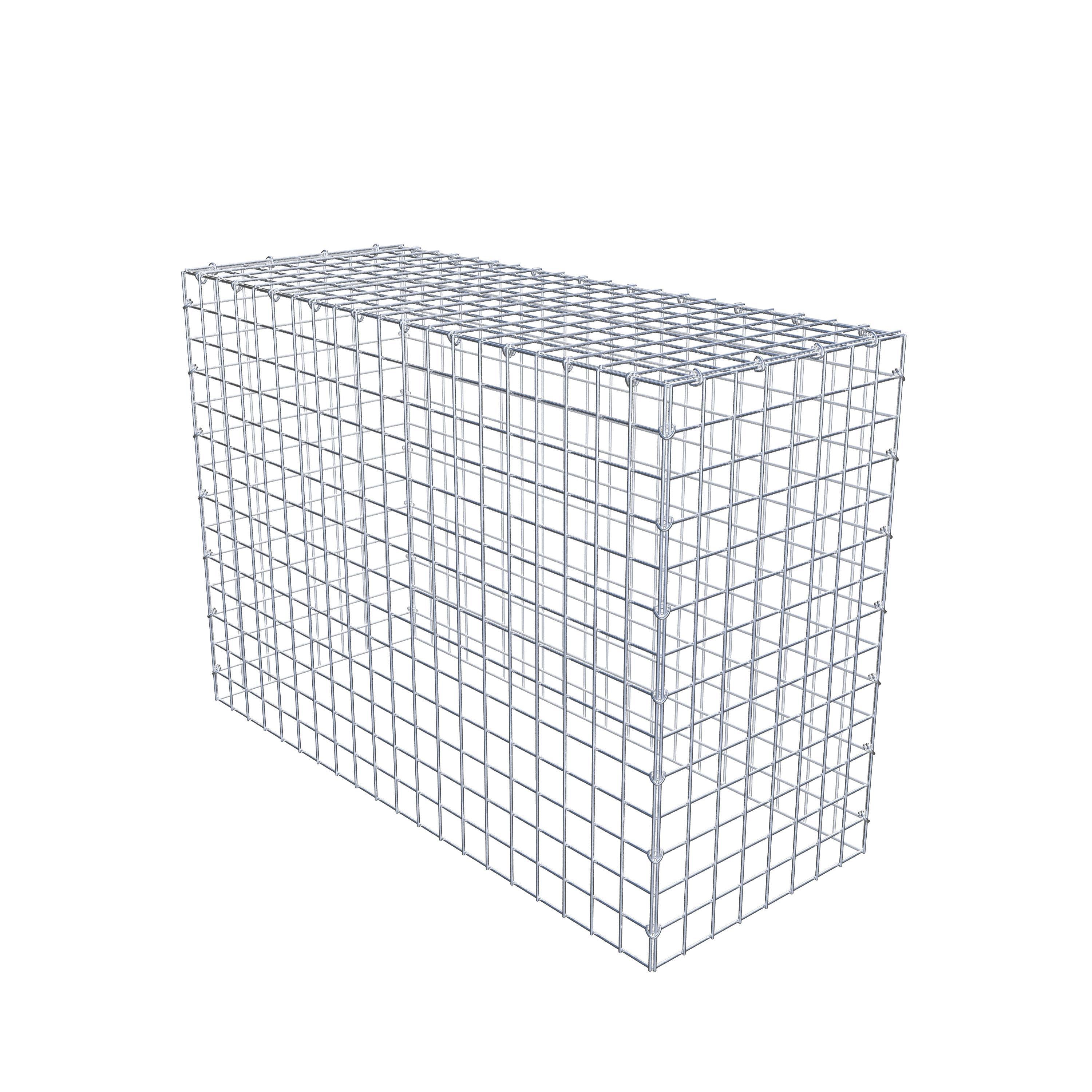 Typ 3 påbyggnadsgabion 100 cm x 70 cm x 40 cm (L x H x D), maskstorlek 5 cm x 5 cm, C-ring