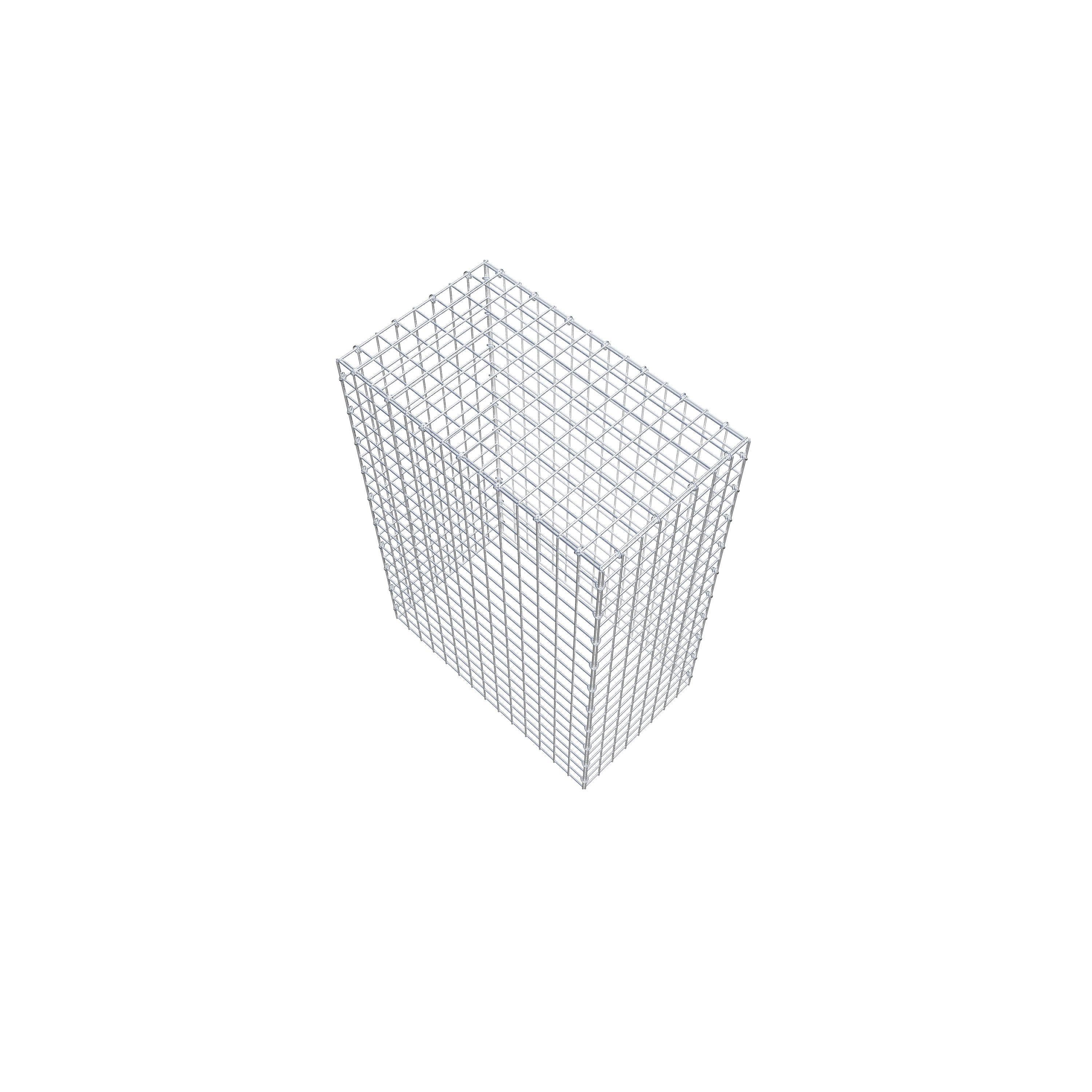 Typ 3 påbyggnadsgabion 100 cm x 70 cm x 40 cm (L x H x D), maskstorlek 5 cm x 5 cm, C-ring