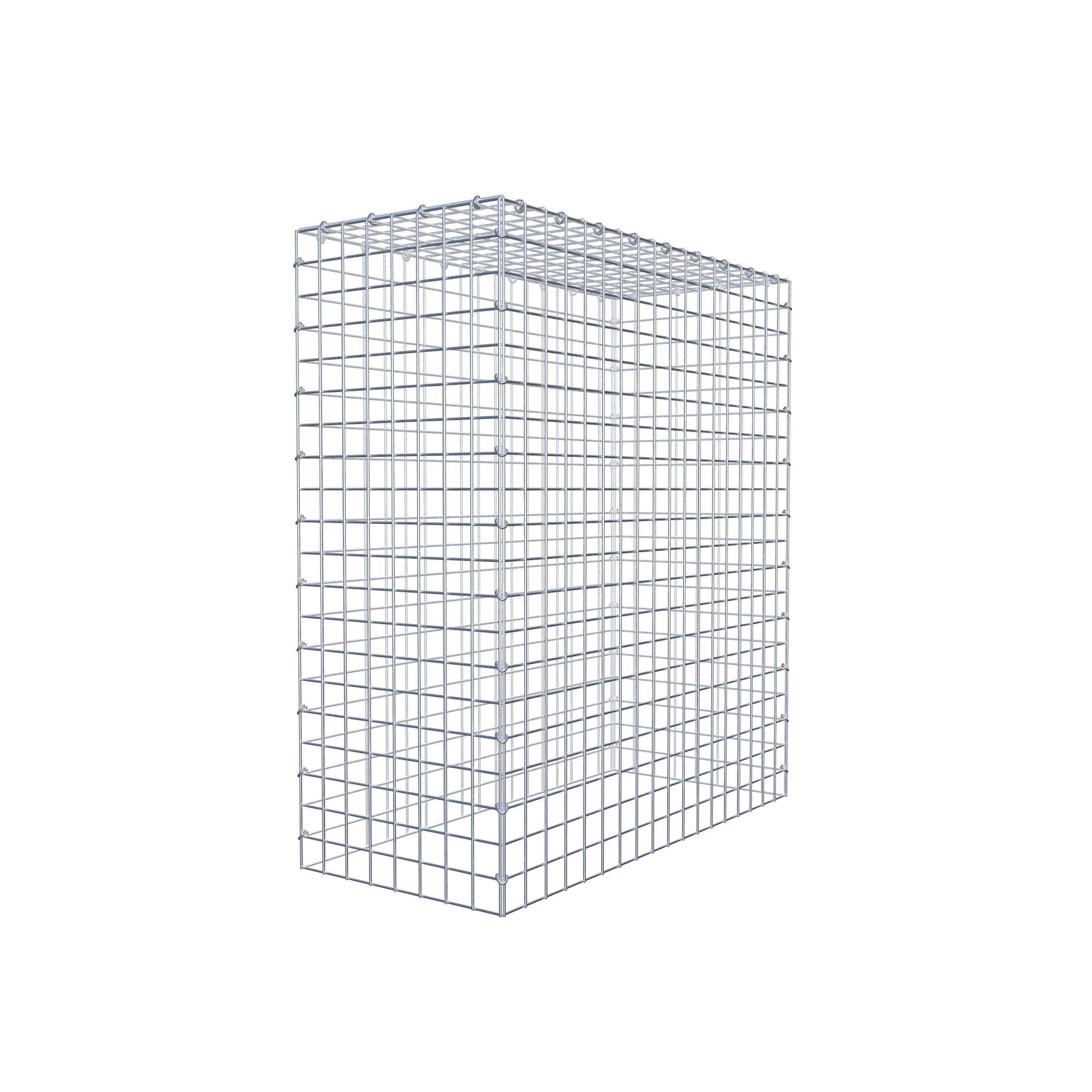 Typ 3 påbyggnadsgabion 100 cm x 90 cm x 40 cm (L x H x D), maskstorlek 5 cm x 5 cm, C-ring