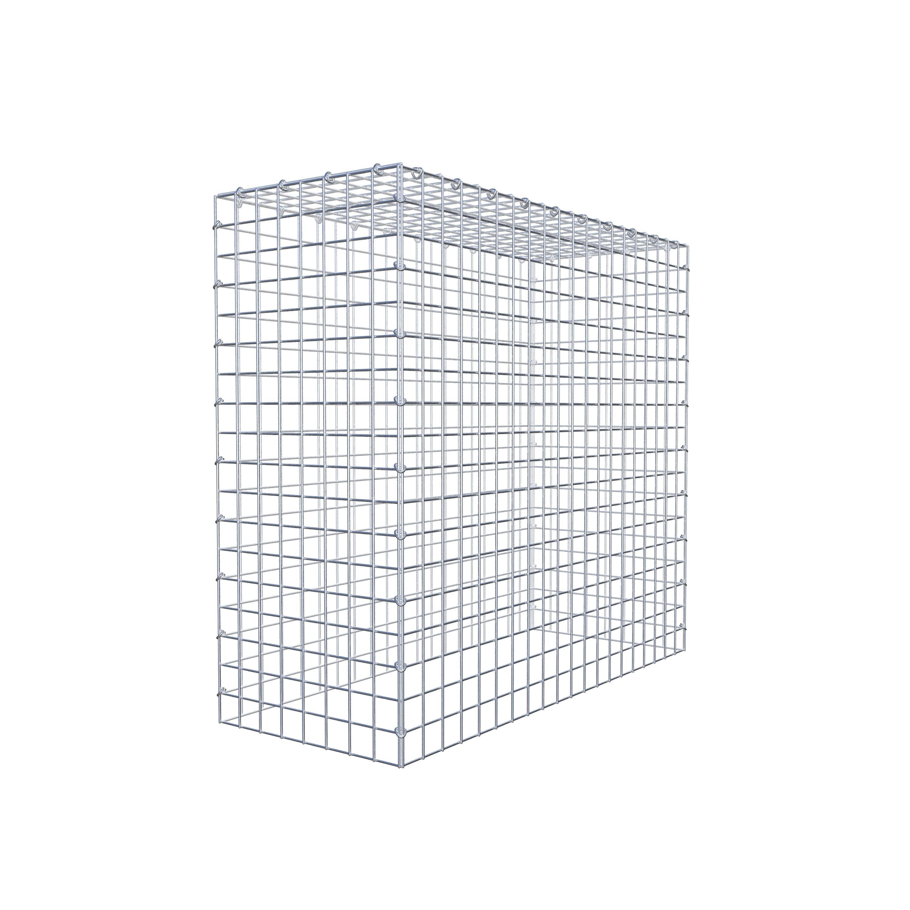 Typ 3 påbyggnadsgabion 100 cm x 90 cm x 40 cm (L x H x D), maskstorlek 5 cm x 5 cm, C-ring