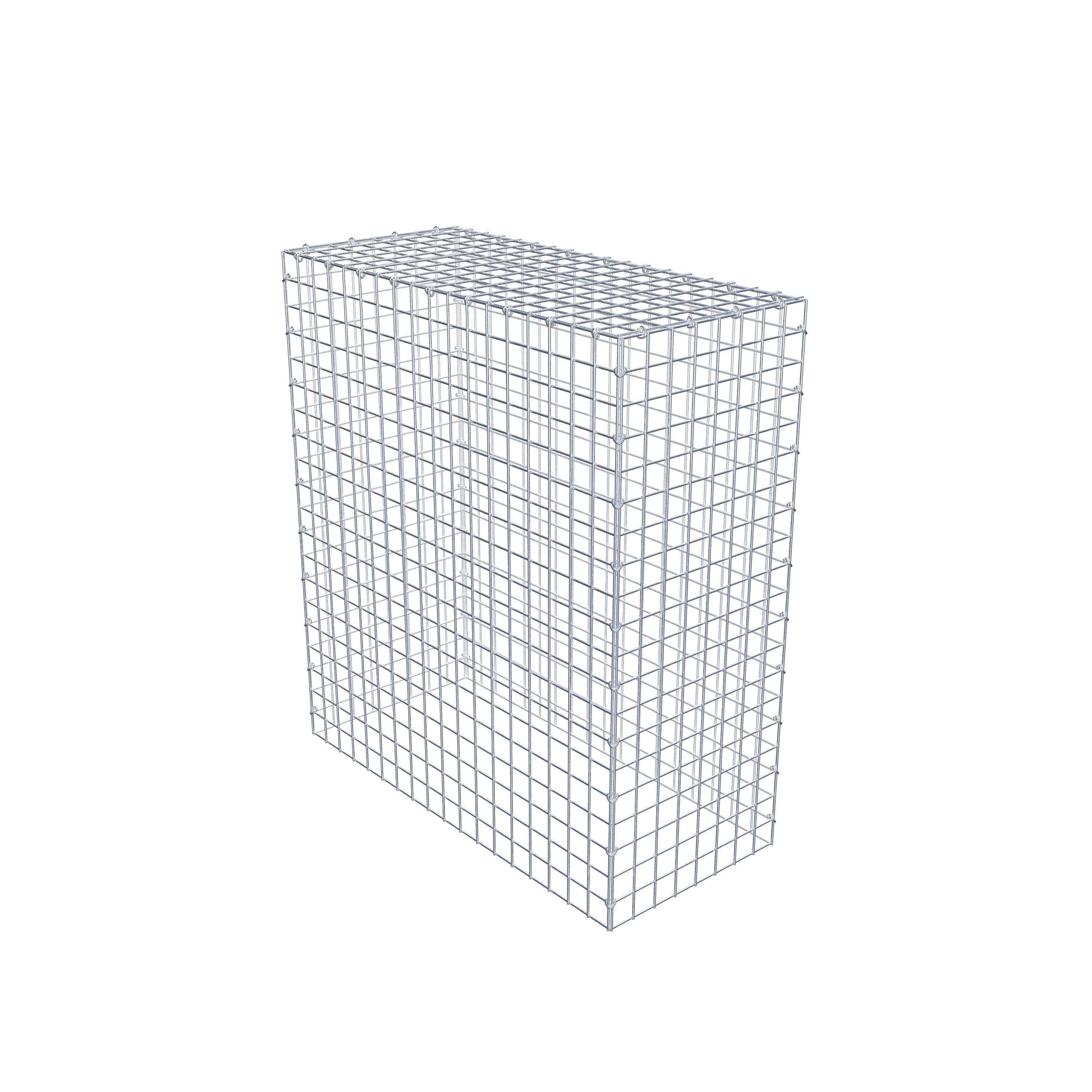 Typ 3 påbyggnadsgabion 100 cm x 90 cm x 40 cm (L x H x D), maskstorlek 5 cm x 5 cm, C-ring