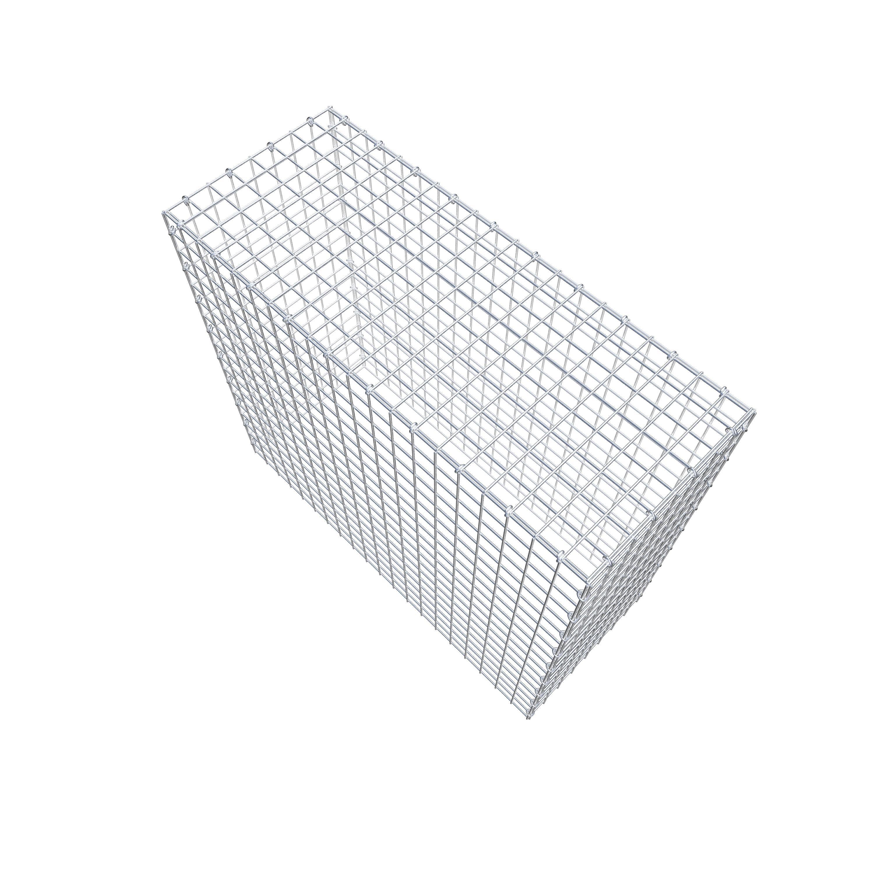 Typ 3 påbyggnadsgabion 100 cm x 90 cm x 40 cm (L x H x D), maskstorlek 5 cm x 5 cm, C-ring