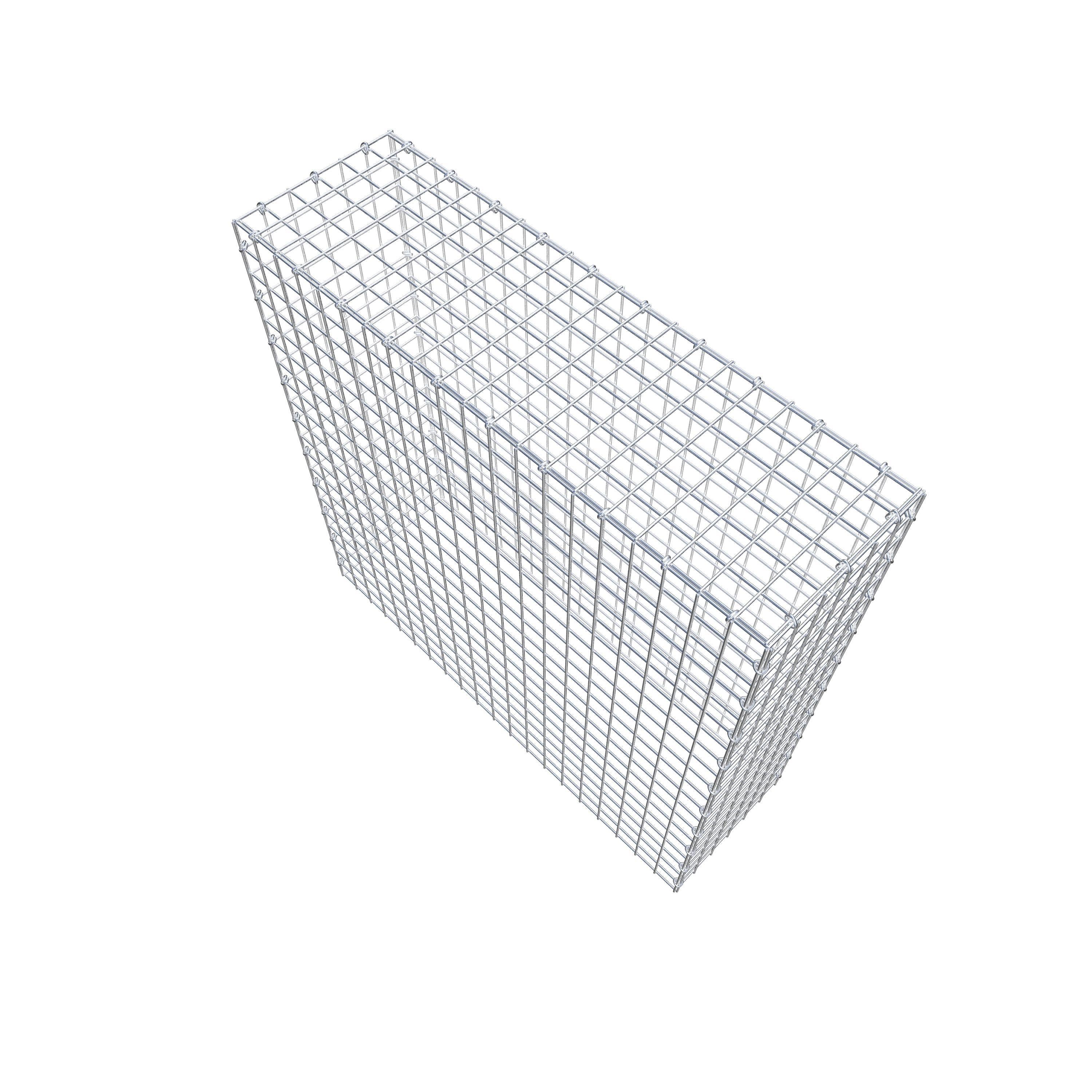 Opbouw schanskorf type 3 100 cm x 100 cm x 30 cm (L x H x D), maaswijdte 5 cm x 5 cm, C-ring