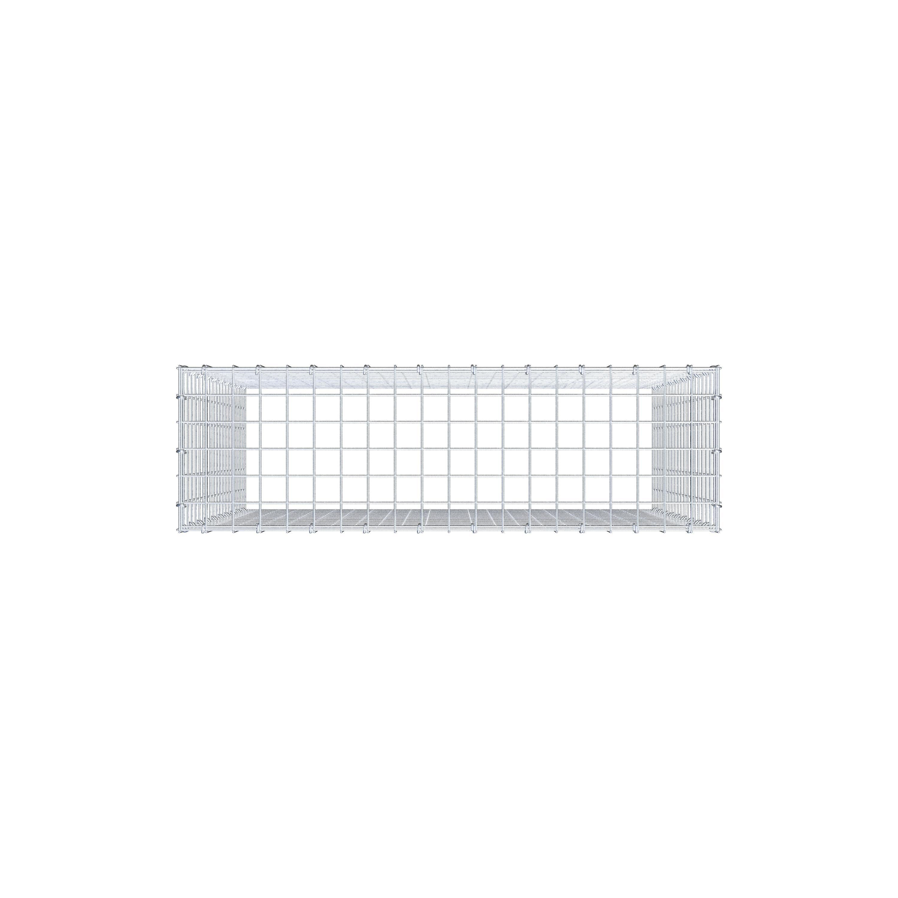 Extra gabion typ 3 100 cm x 100 cm x 30 cm (L x H x D), maskstorlek 5 cm x 5 cm, C-ring