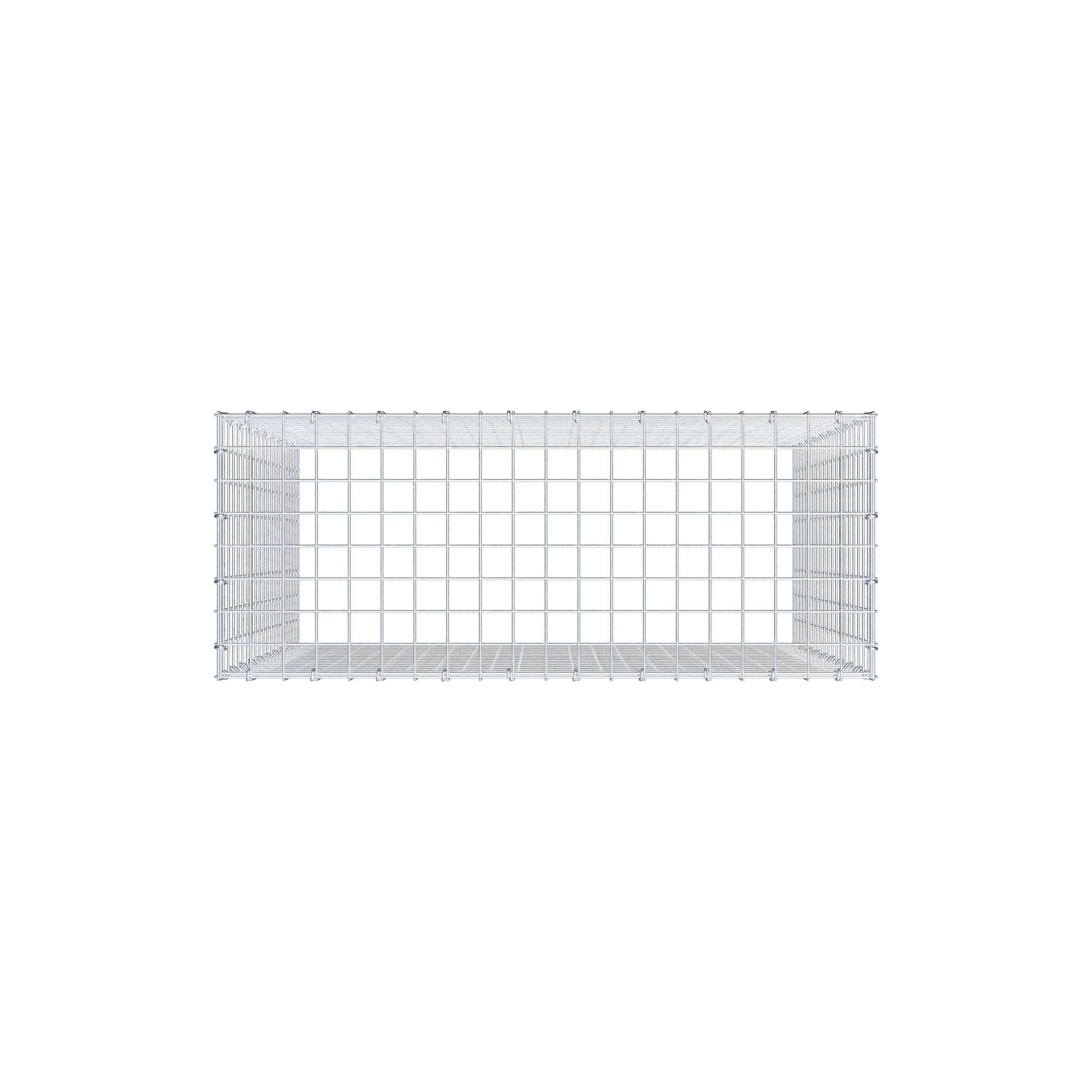 Anbaugabione Typ 3 100 cm x 100 cm x 40 cm (L x H x T), Maschenweite 5 cm x 5 cm, C-Ring