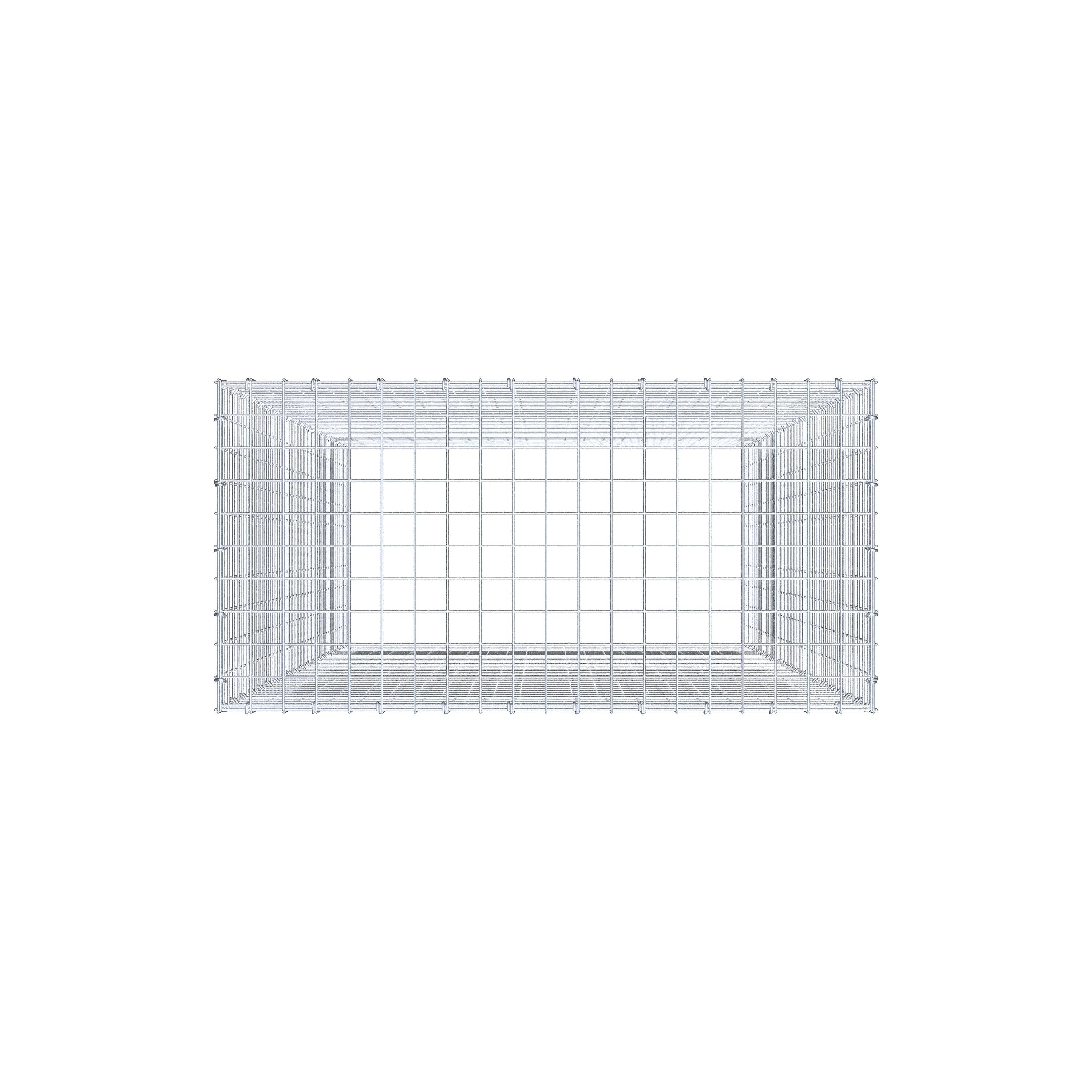 Opzetpaal type 3 200 cm x 100 cm x 50 cm (L x H x D), maaswijdte 5 cm x 5 cm, C-ring