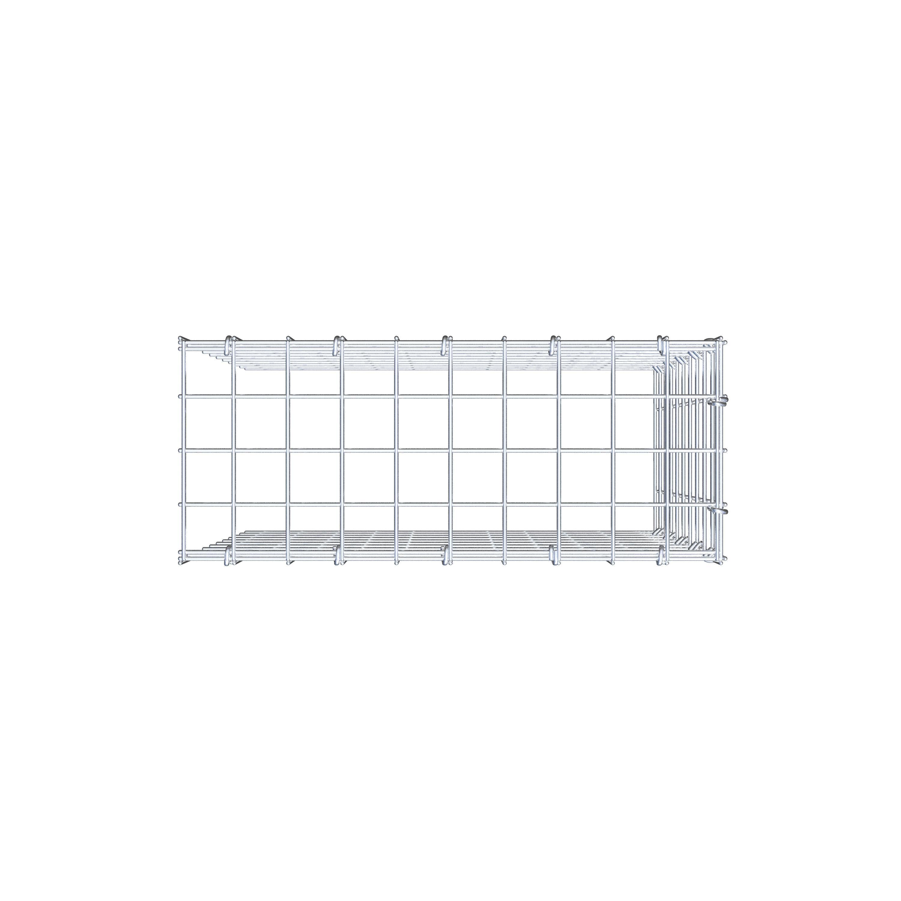 Extra gabion typ 4 50 cm x 50 cm x 20 cm (L x H x D), maskstorlek 5 cm x 5 cm, C-ring