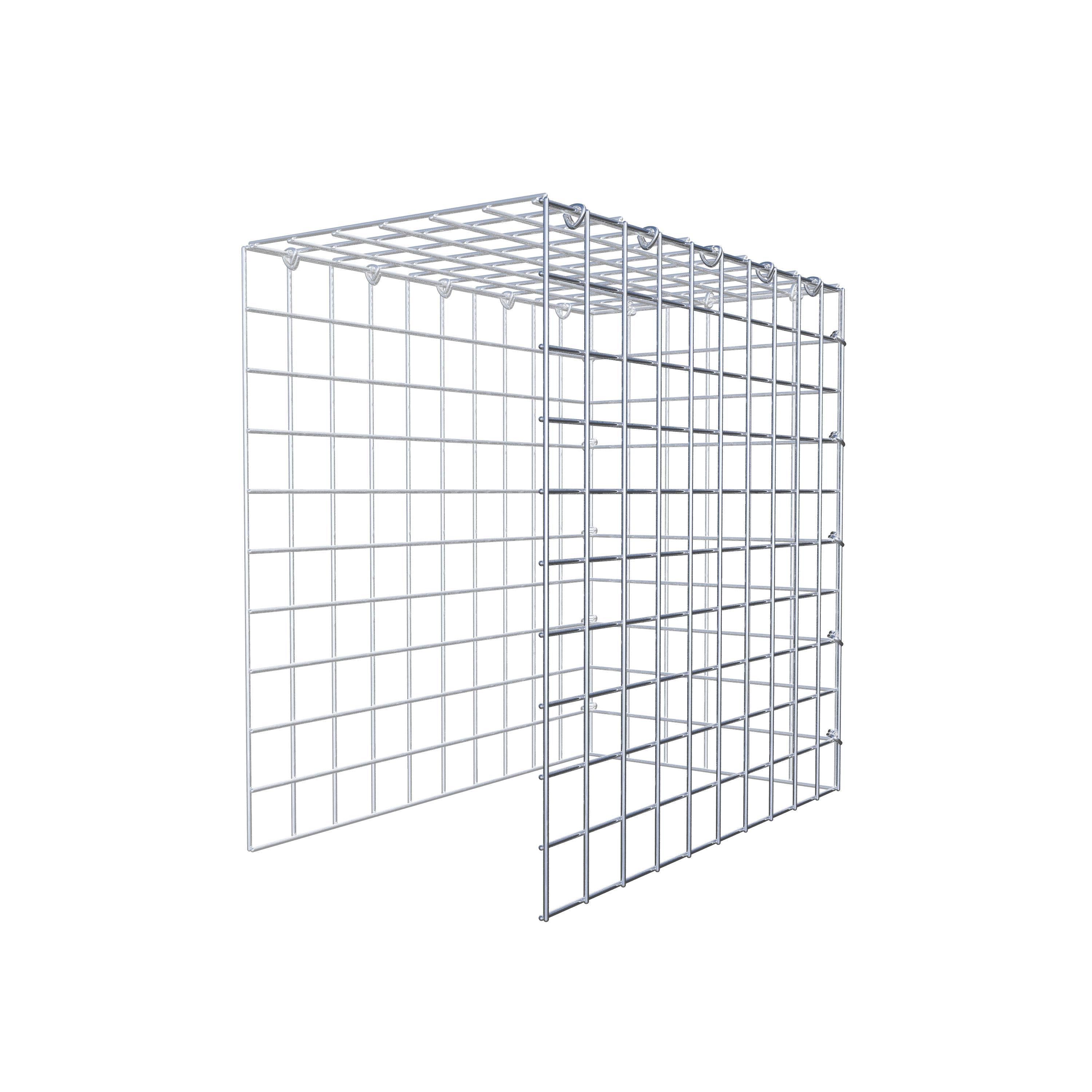 Extra gabion typ 4 50 cm x 50 cm x 30 cm (L x H x D), maskstorlek 5 cm x 5 cm, C-ring