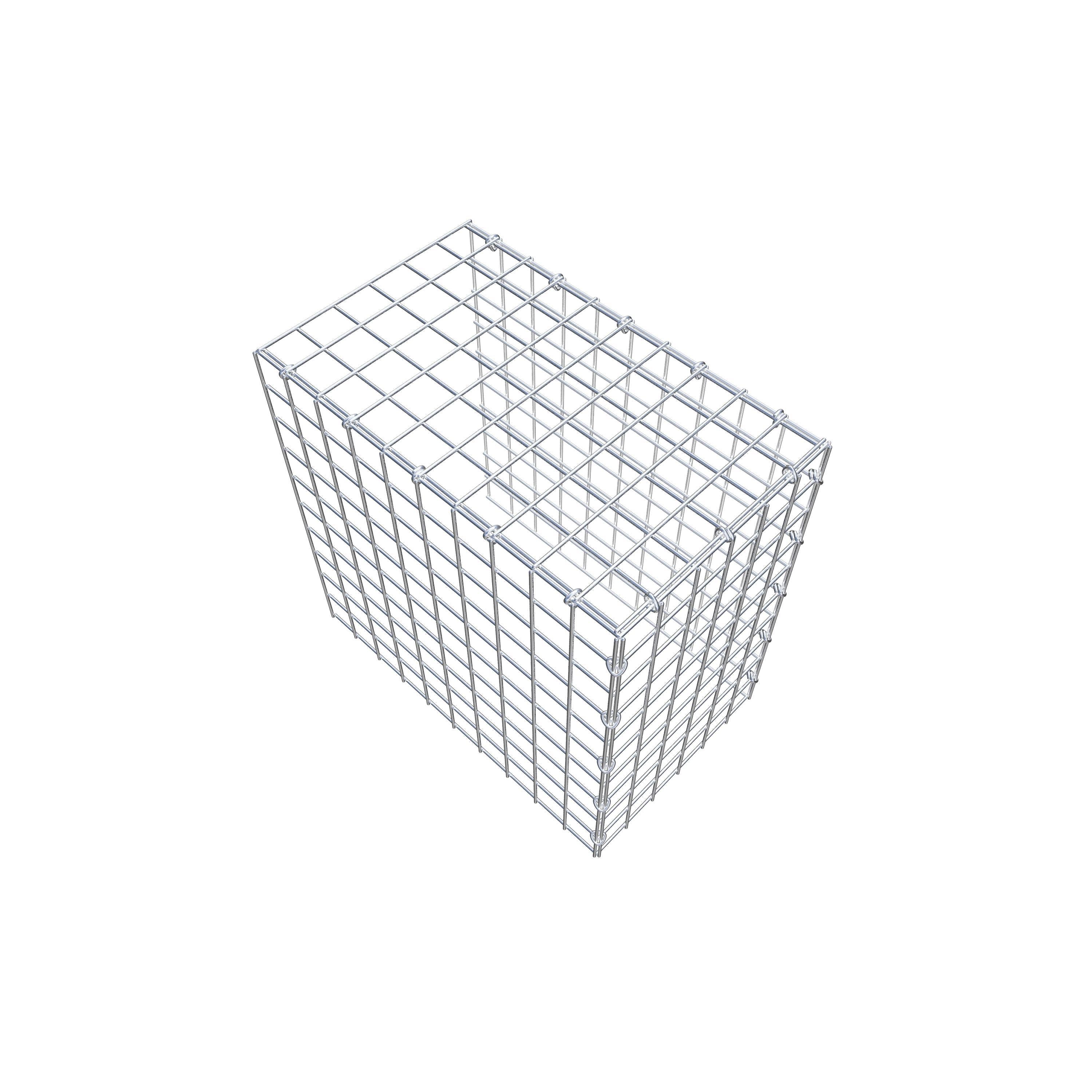 Extra gabion typ 4 50 cm x 50 cm x 30 cm (L x H x D), maskstorlek 5 cm x 5 cm, C-ring