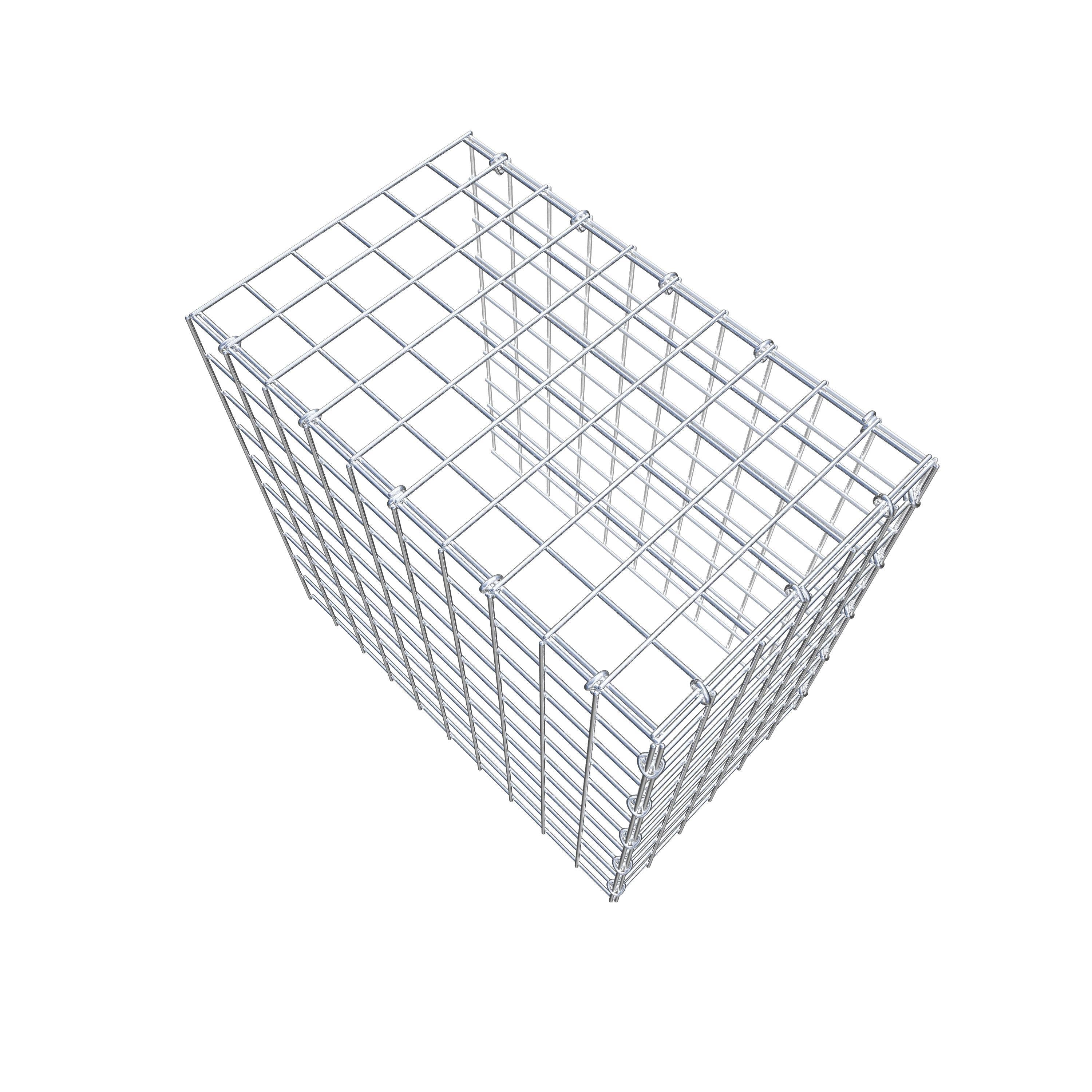 Extra gabion typ 4 50 cm x 50 cm x 30 cm (L x H x D), maskstorlek 5 cm x 5 cm, C-ring