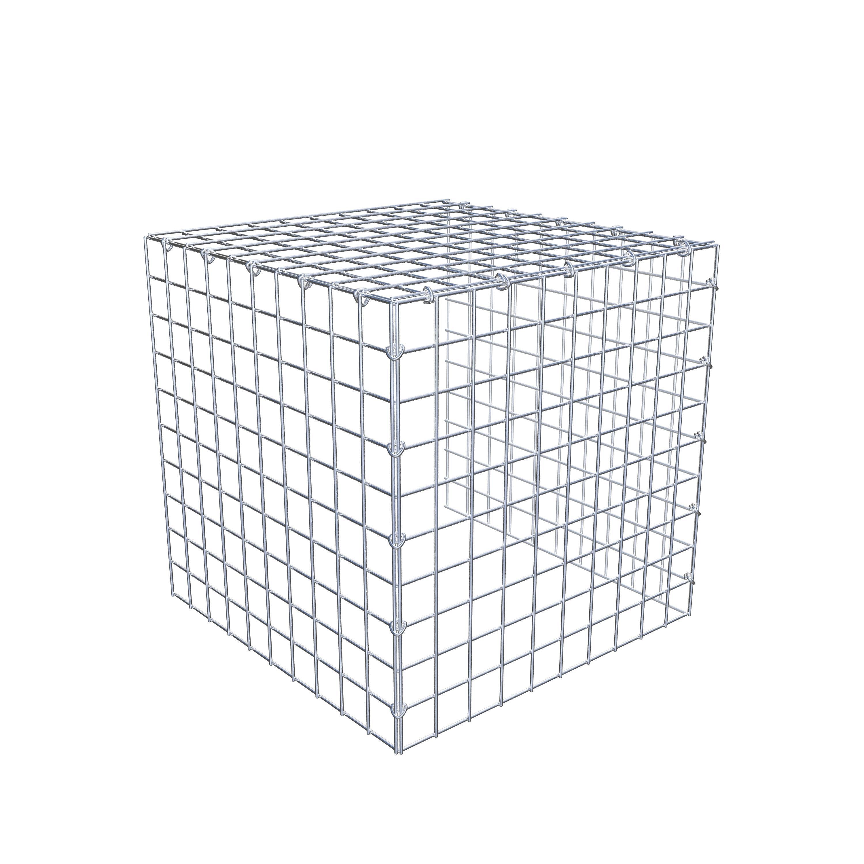 Mounted gabion type 4 50 cm x 50 cm x 50 cm (L x H x D), mesh size 5 cm x 5 cm, C-ring