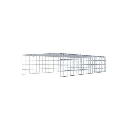 Anbaugabione Typ 4 100 cm x 20 cm x 50 cm (L x H x T), Maschenweite 5 cm x 5 cm, C-Ring