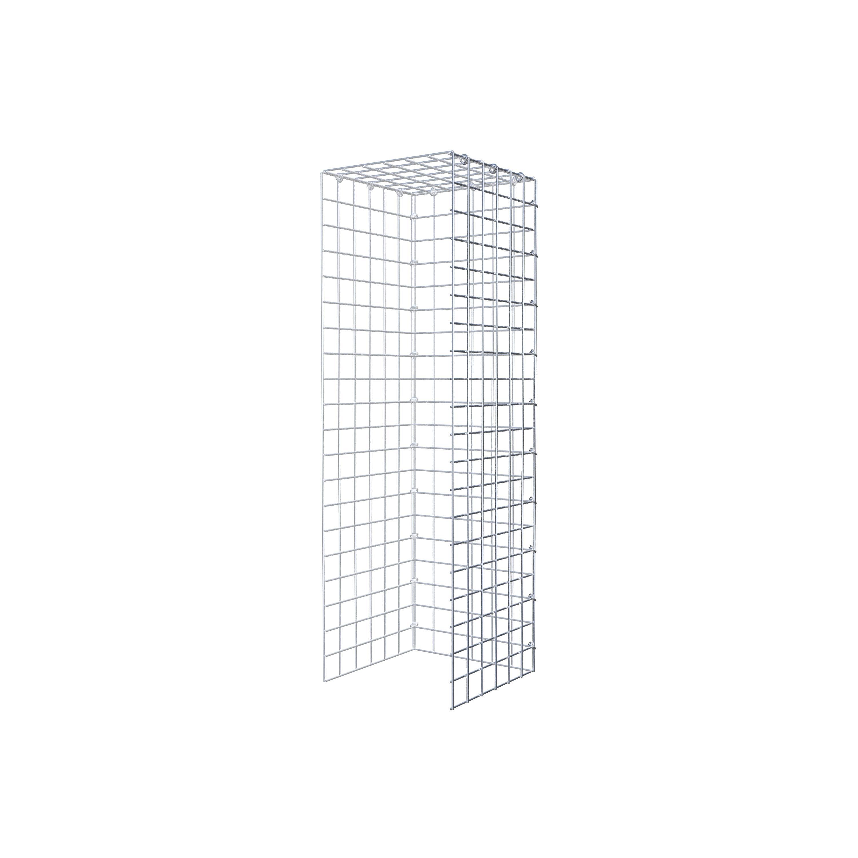 Extra gabion typ 4 100 cm x 30 cm x 30 cm (L x H x D), maskstorlek 5 cm x 5 cm, C-ring